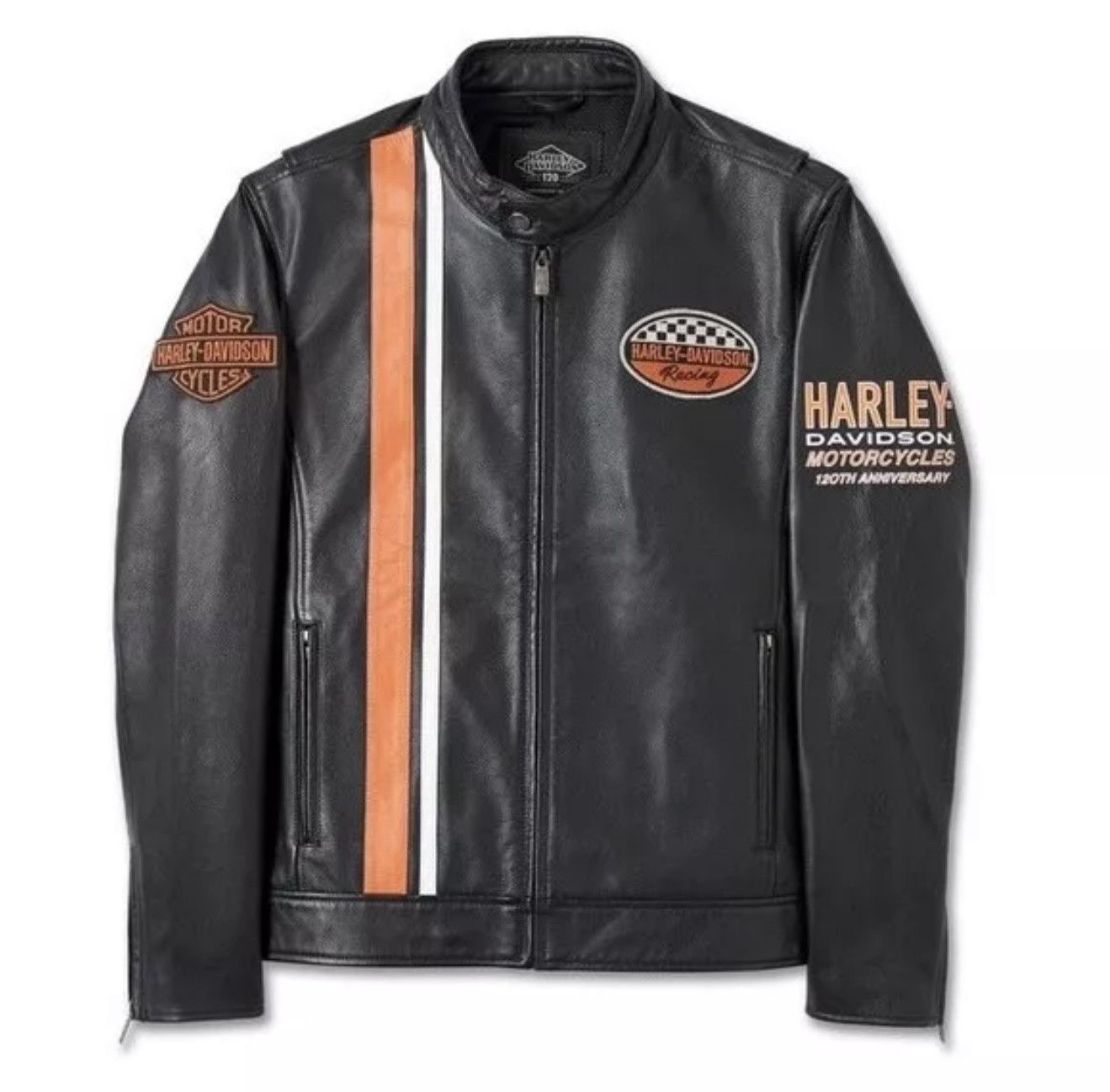 Harley Davidson Harley Davidson Men's Leather Jacket Size US XXS / EU 40 - 1 Thumbnail