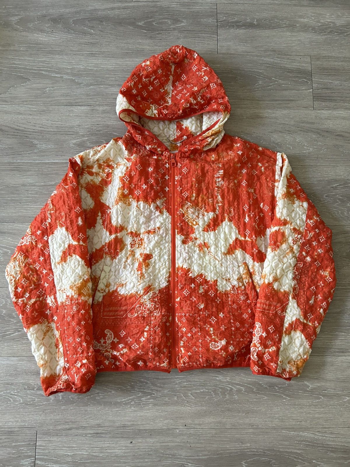 Louis Vuitton Louis Vuitton Orange Bleached Bandana Monogram Jacket Size US M / EU 48-50 / 2 - 1 Thumbnail