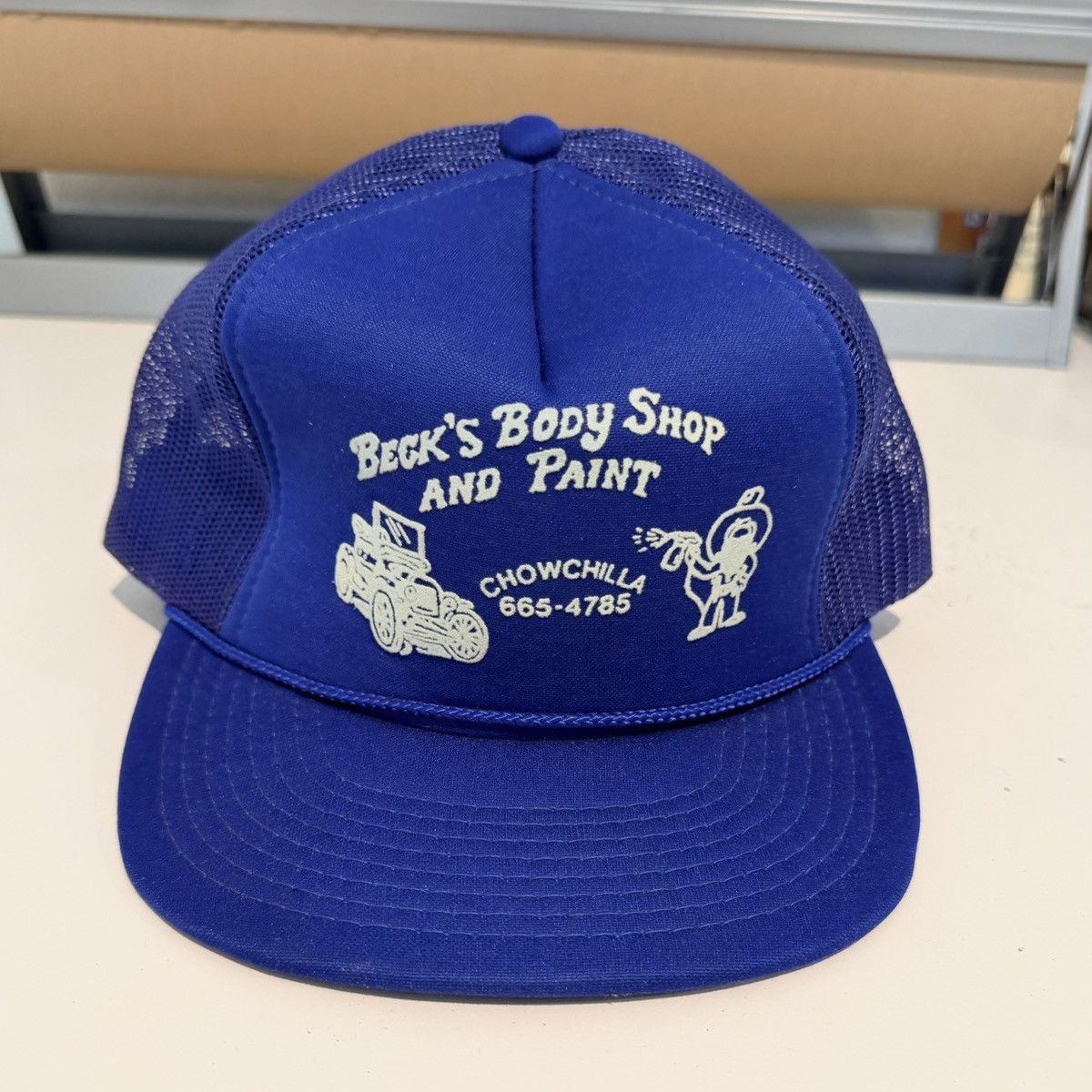 Hanes Vintage Trucker Hat Becks Auto Body SnapBack Adjustable Size ONE SIZE - 1 Thumbnail