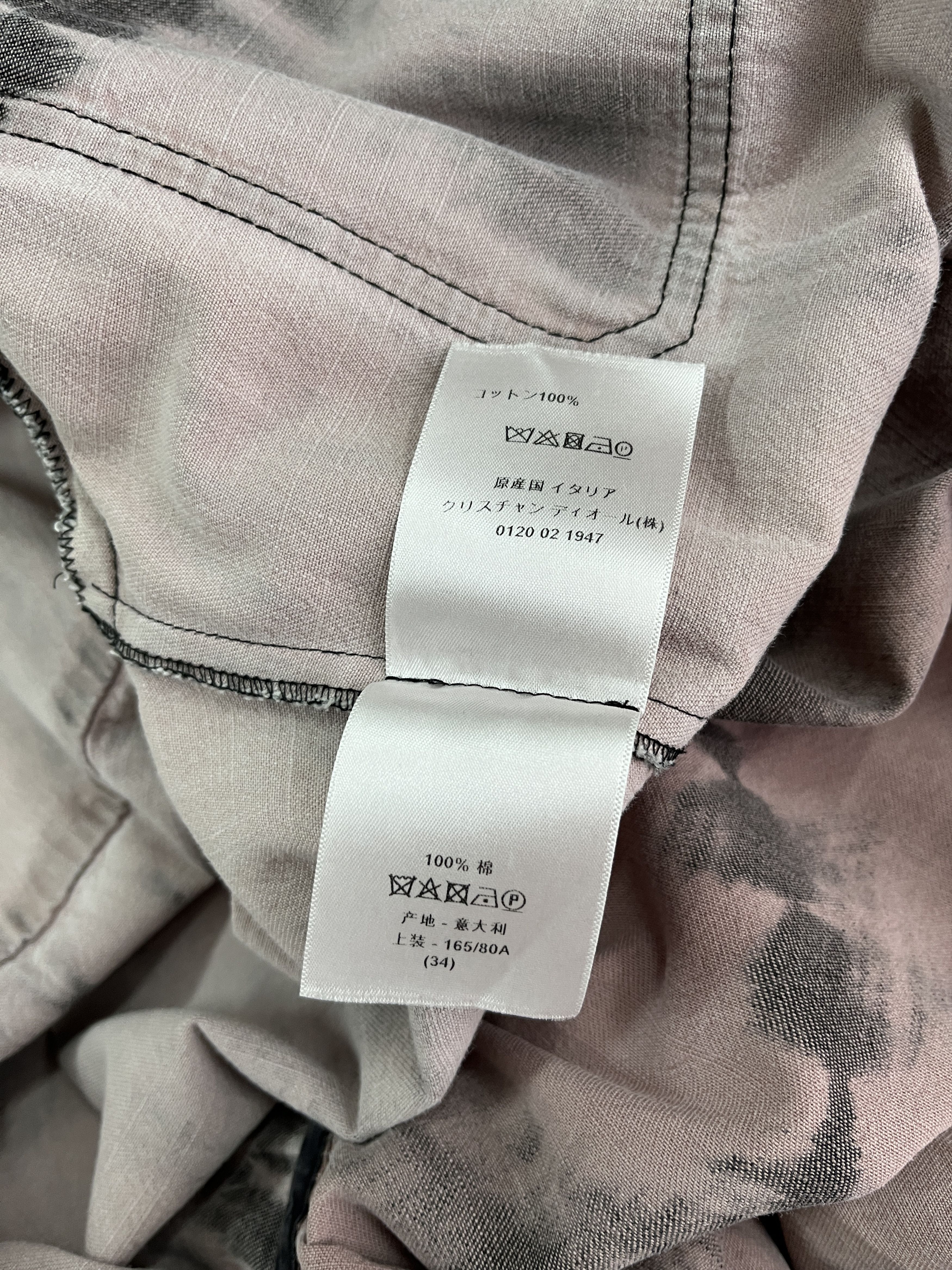Dior Dirty Pink Tie-Dyed Dress With Signature Logo Size XS / US 0-2 / IT 36-38 - 8 Thumbnail