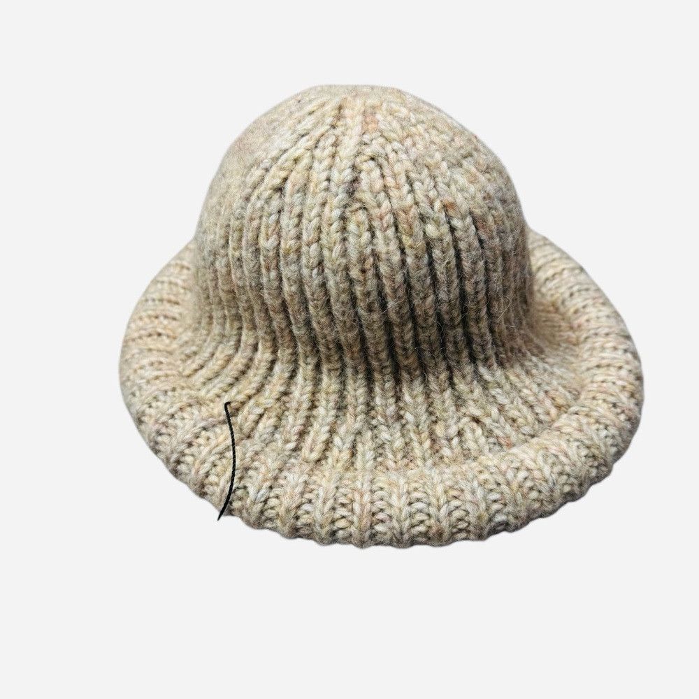 Free People New Free People Beige Knitted Bucket Hat Size ONE SIZE - 6 Thumbnail