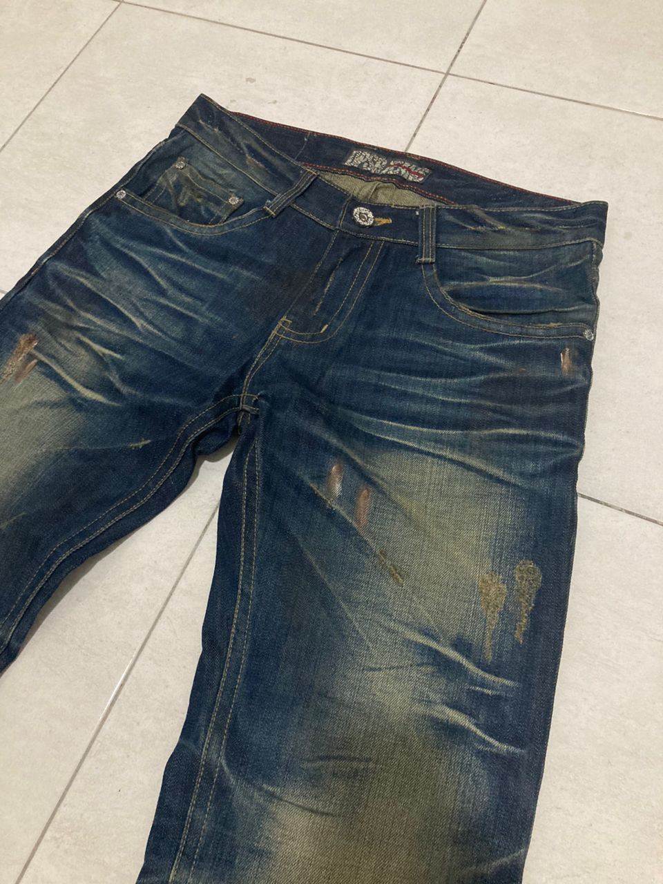 Vintage Vintage Distressed DPSR Denim Jeans Size US 34 / EU 50 - 3 Thumbnail