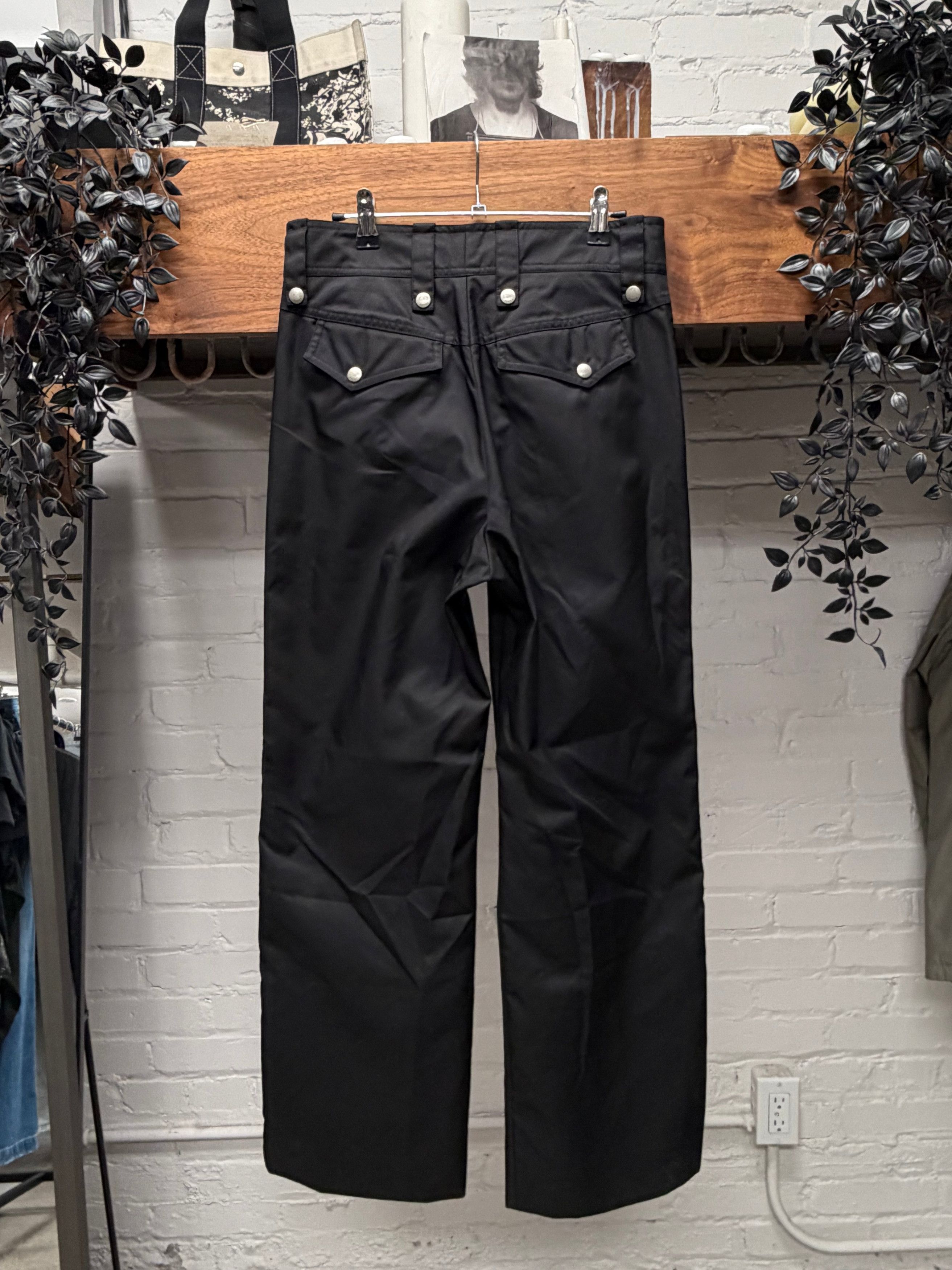 Gucci Gucci Side Seam Zip-Up Wide Leg Black Denim Size US 30 / EU 46 - 4 Thumbnail