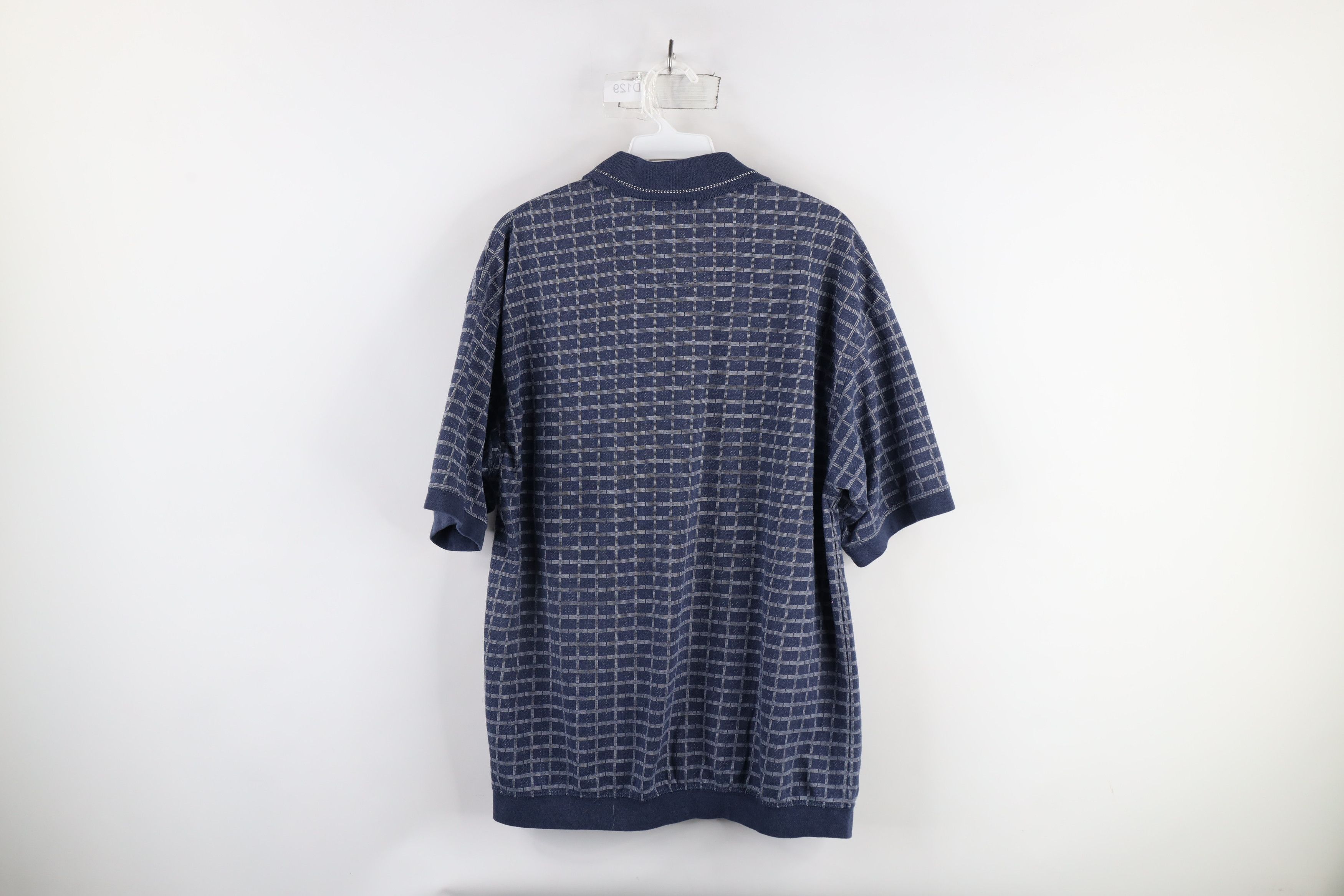 Vintage Vintage 90s Streetwear Geometric Knit Pullover Polo Shirt Size US M / EU 48-50 / 2 - 6 Thumbnail