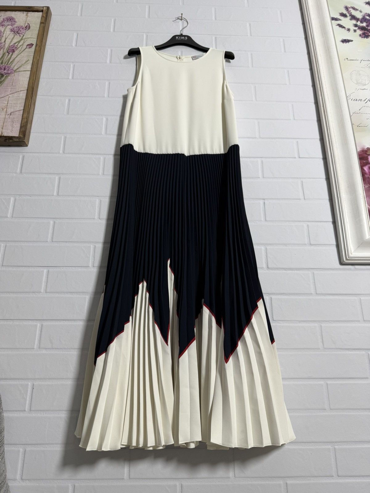 RED Valentino Red Valentino Women's Long Dress White\Blue Size 40 XS Size S / US 4 / IT 40 - 1 Thumbnail