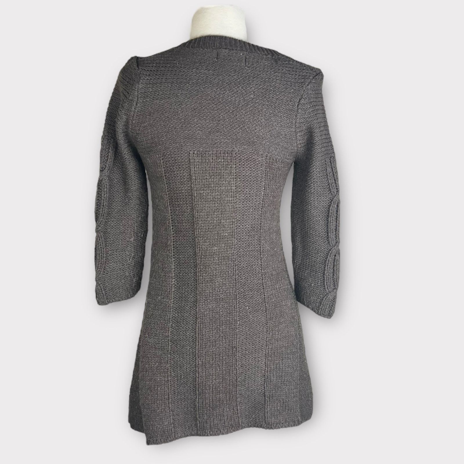 Nordstrom Glimmer By J.J. Basic | Vintage Y2K Cable Knit Sweater Dress Size S / US 4 / IT 40 - 3 Thumbnail