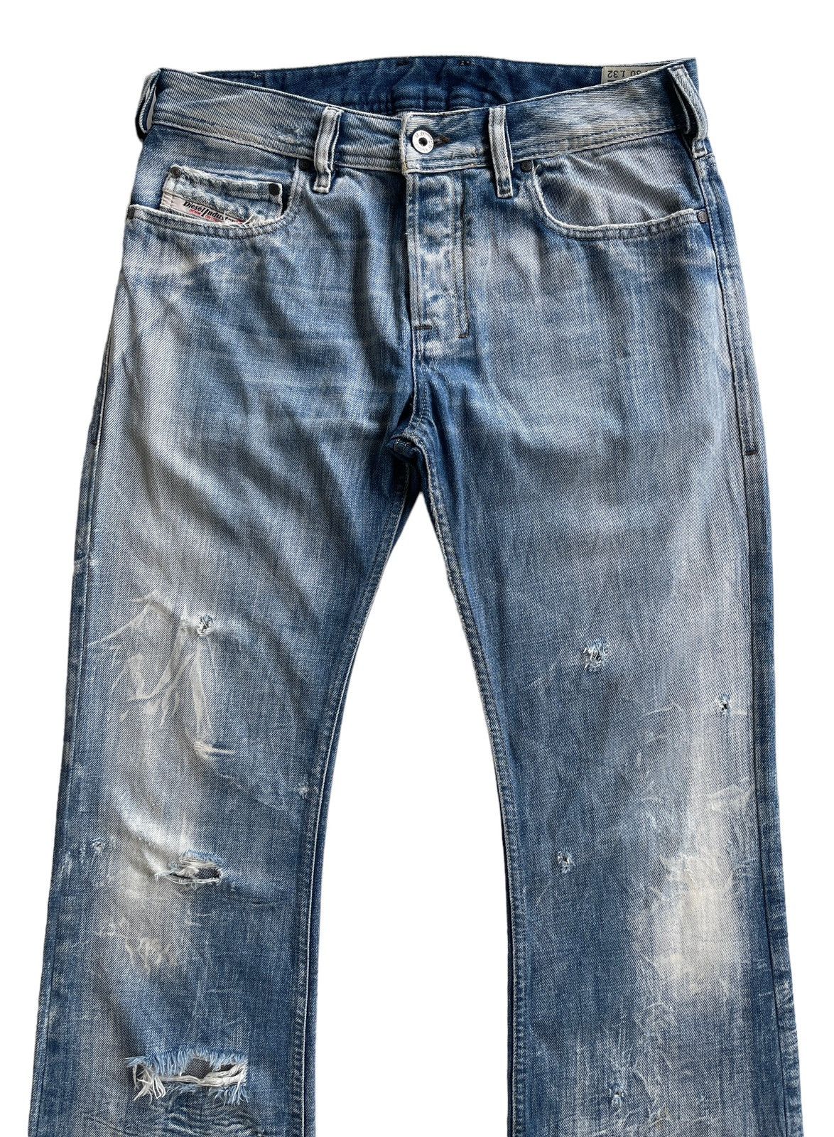 Diesel Diesel Zathan Distressed Flare Denim Size US 30 / EU 46 - 3 Thumbnail
