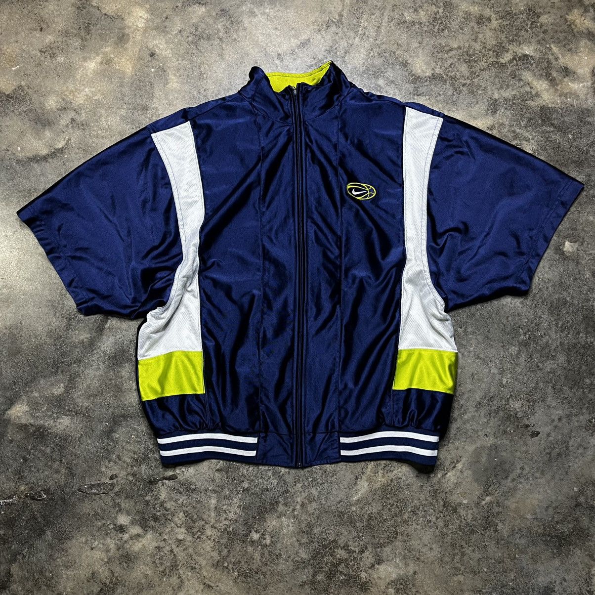 Vintage vintage 90s nike basketball zip up warm up jersey Size US L / EU 52-54 / 3 - 8 Thumbnail