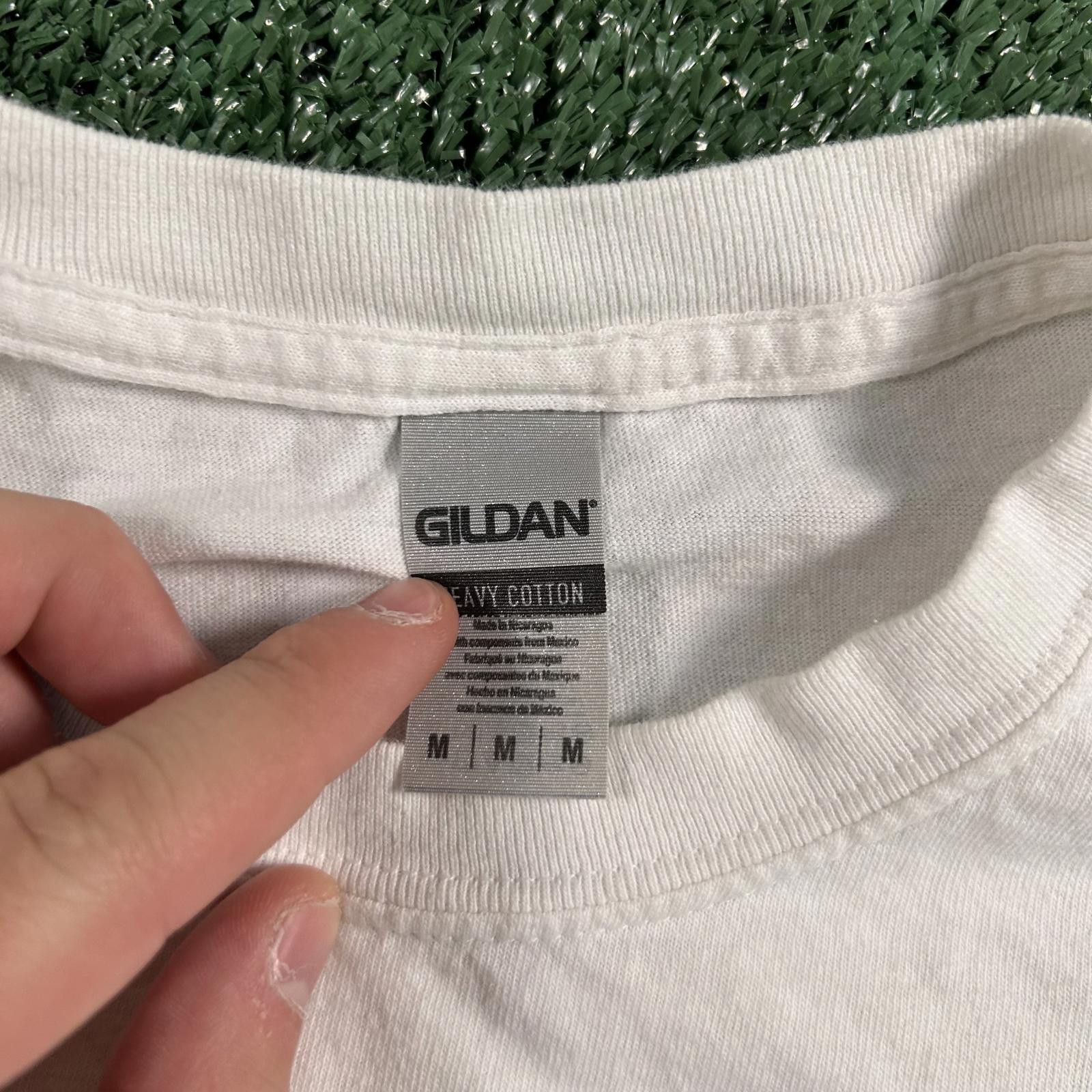 Gildan Men's White Graphic T-Shirt with Iguana Print. Medium Size US M / EU 48-50 / 2 - 3 Thumbnail