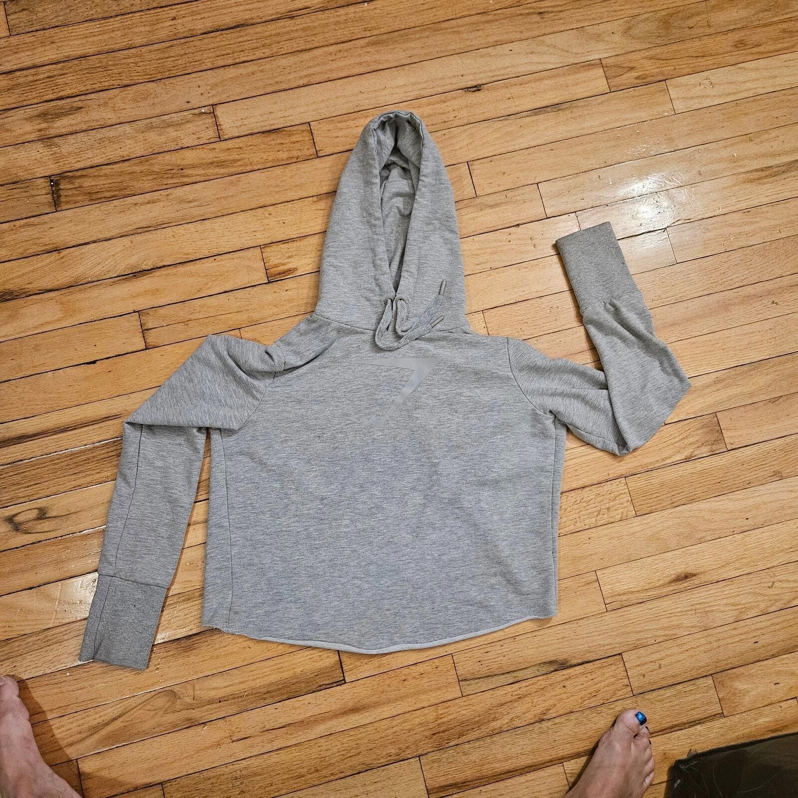 Gymshark Gymshark Cropped Hoodie | Light Gray | Size S Size US S / EU 44-46 / 1 - 2 Thumbnail