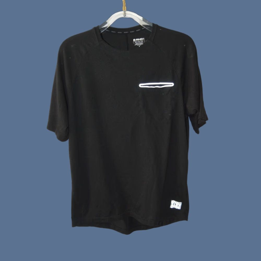 Vintage AND1 One Black Mens Dry Dri-Fit Active Basketball Reflective T-Shirt Medium Size Size US M / EU 48-50 / 2 - 1 Thumbnail
