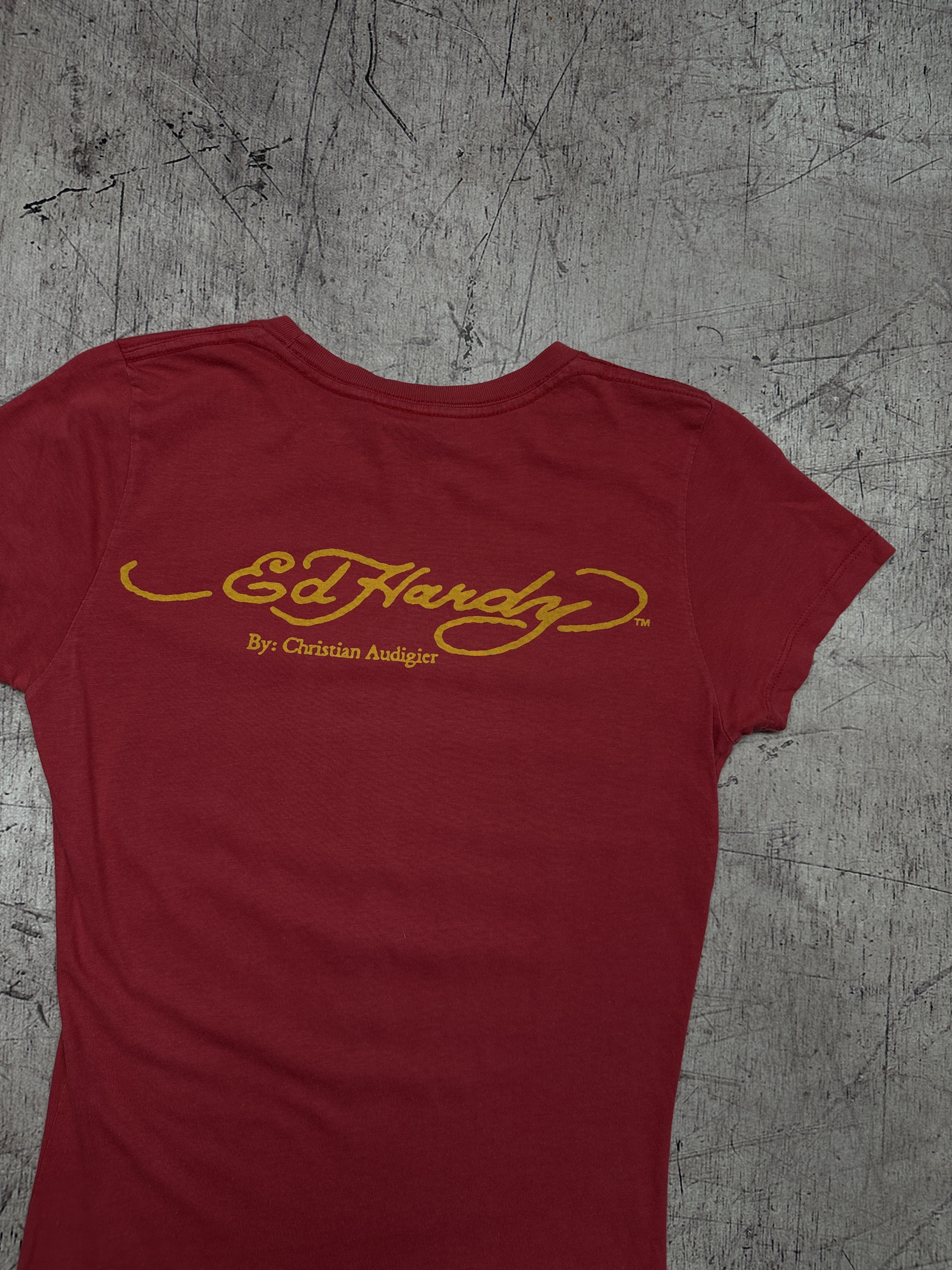 Ed Hardy Ed Hardy by Christian Audigier Womens T-Shirt Size S / US 4 / IT 40 - 7 Thumbnail
