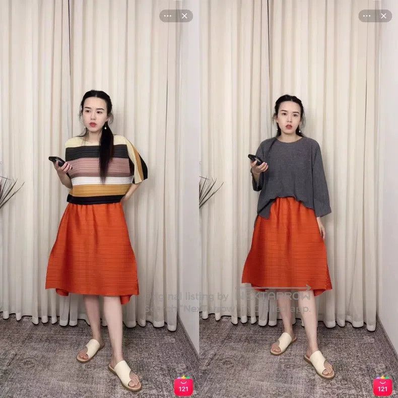 Issey Miyake Issey Miyake size:3 Red Long Sleeve Size 23" - 5 Thumbnail