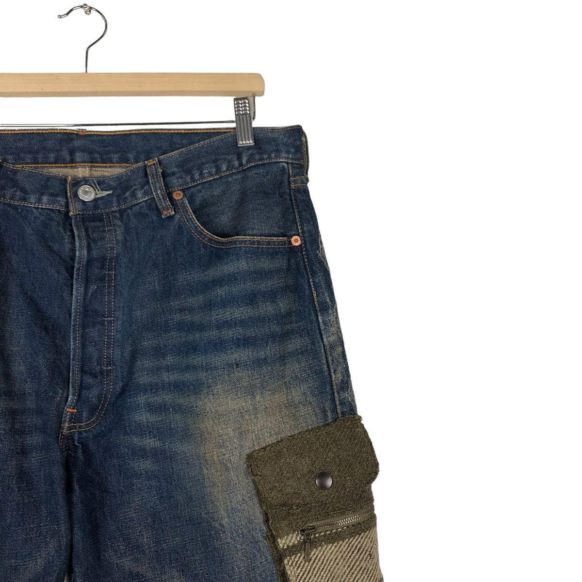 Levi's 🔥VINTAGE LEVIS DENIM JEANS RARE DESIGN COMME CA ISM JAPAN Size US 34 / EU 50 - 6 Thumbnail
