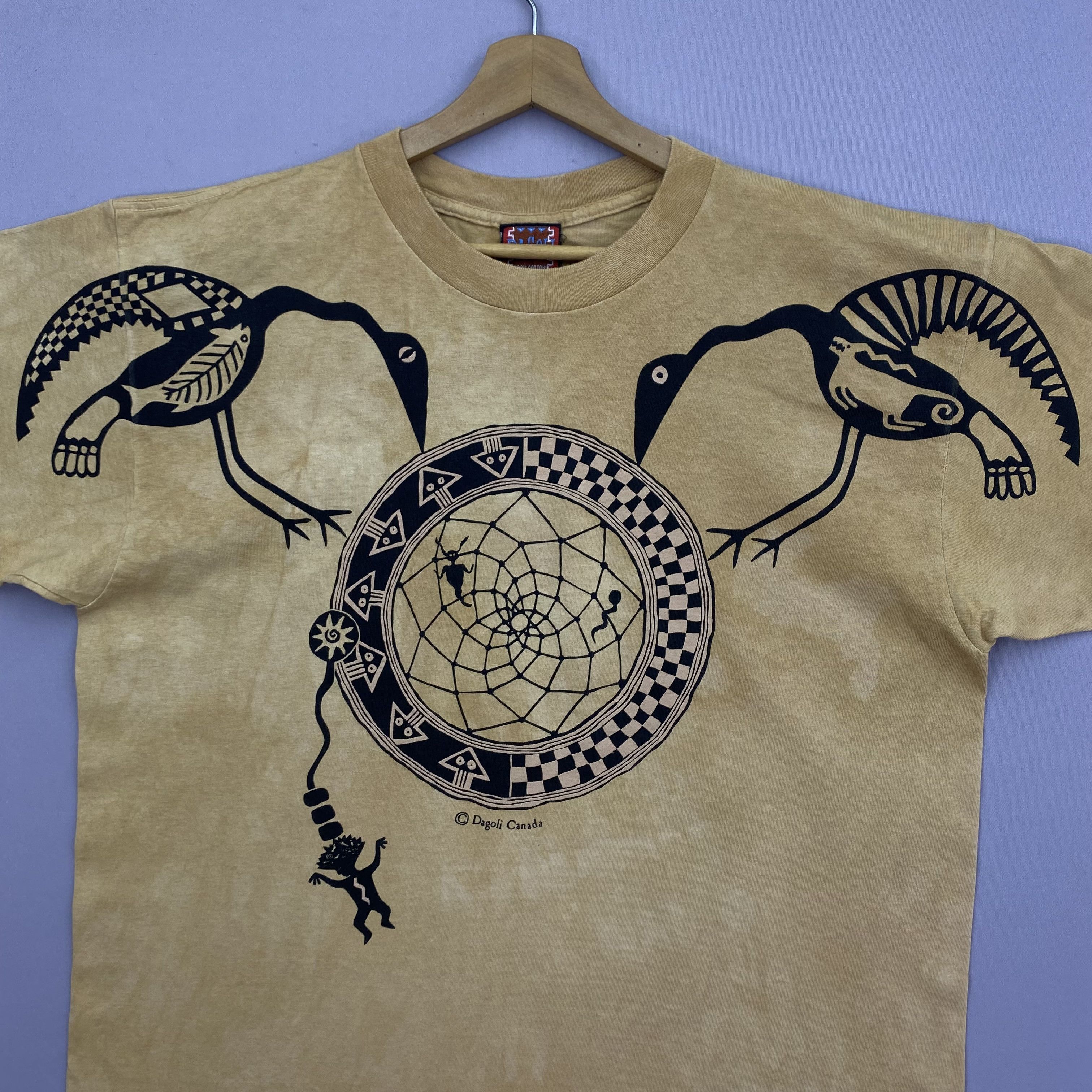 Other Vintage 90s Dagoli Canada Indigenous Arts T-Shirt | GF10118 Size US XL / EU 56 / 4 - 3 Thumbnail