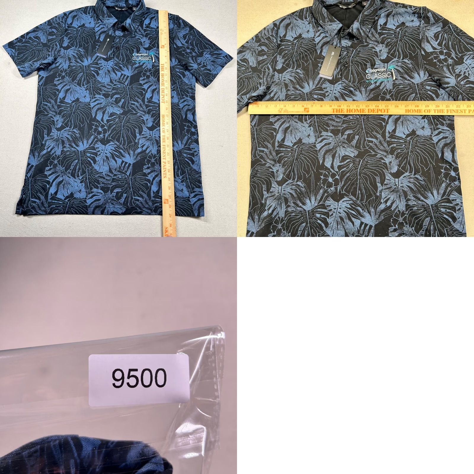 TravisMathew Travis Mathew Shirt Mens L Golf Polo Black Floral All Over Print Mainlanders Size US L / EU 52-54 / 3 - 8 Thumbnail