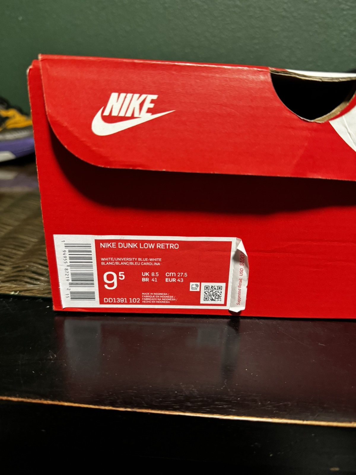 Nike Nike Dunk Low ‘University Blue’ 2021’ Size US 9.5 / EU 42-43 - 13 Thumbnail