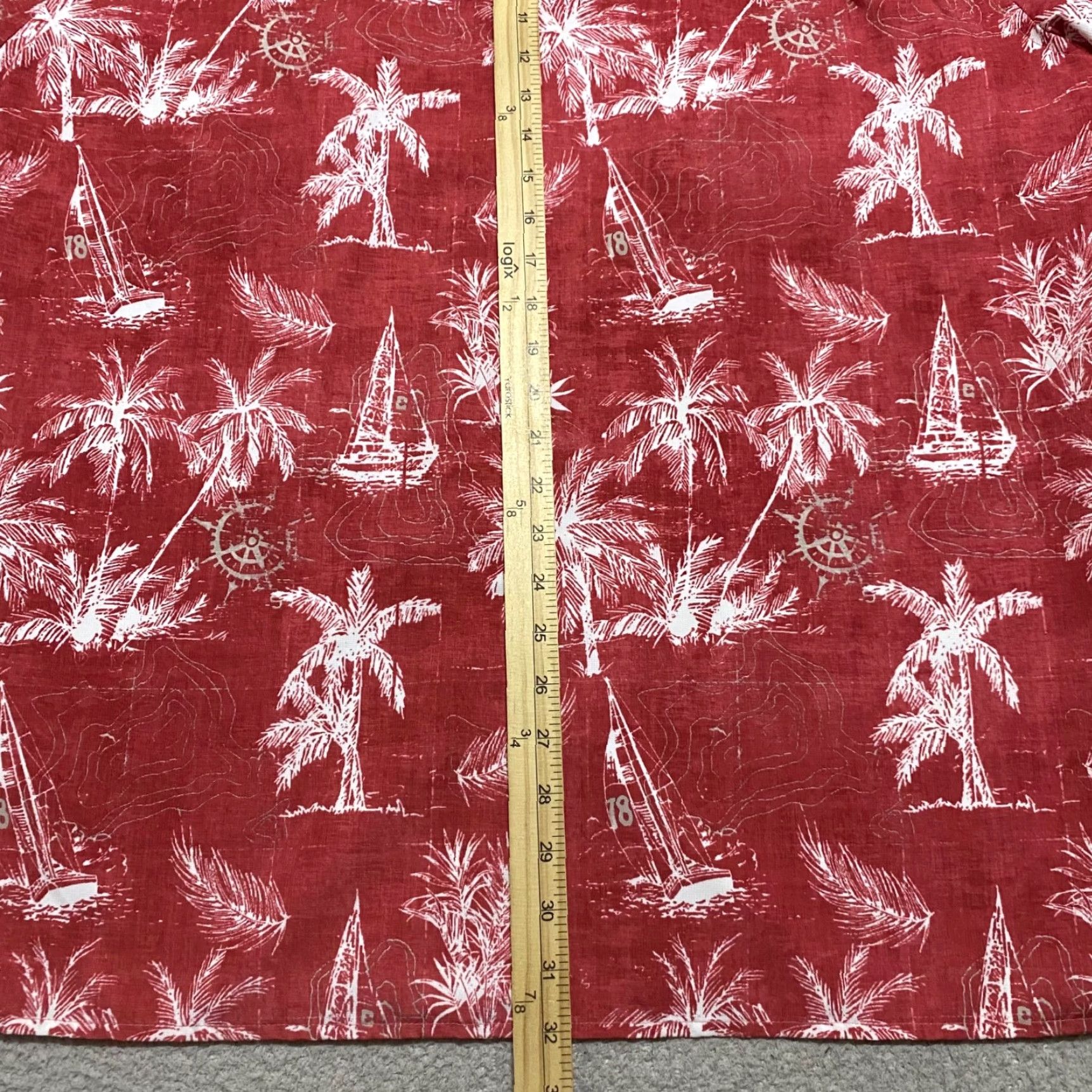 Chaps Chaps Ralph Lauren Shirt Button-Up Floral Red XL Mens Shirt Button-Down Casual Cotton Blend Polyester Size US XL / EU 56 / 4 - 7 Thumbnail