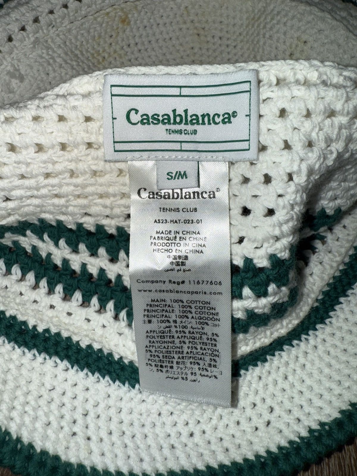 Casablanca Casablanca Crochet Tennis Bucket Hat Size ONE SIZE - 4 Thumbnail