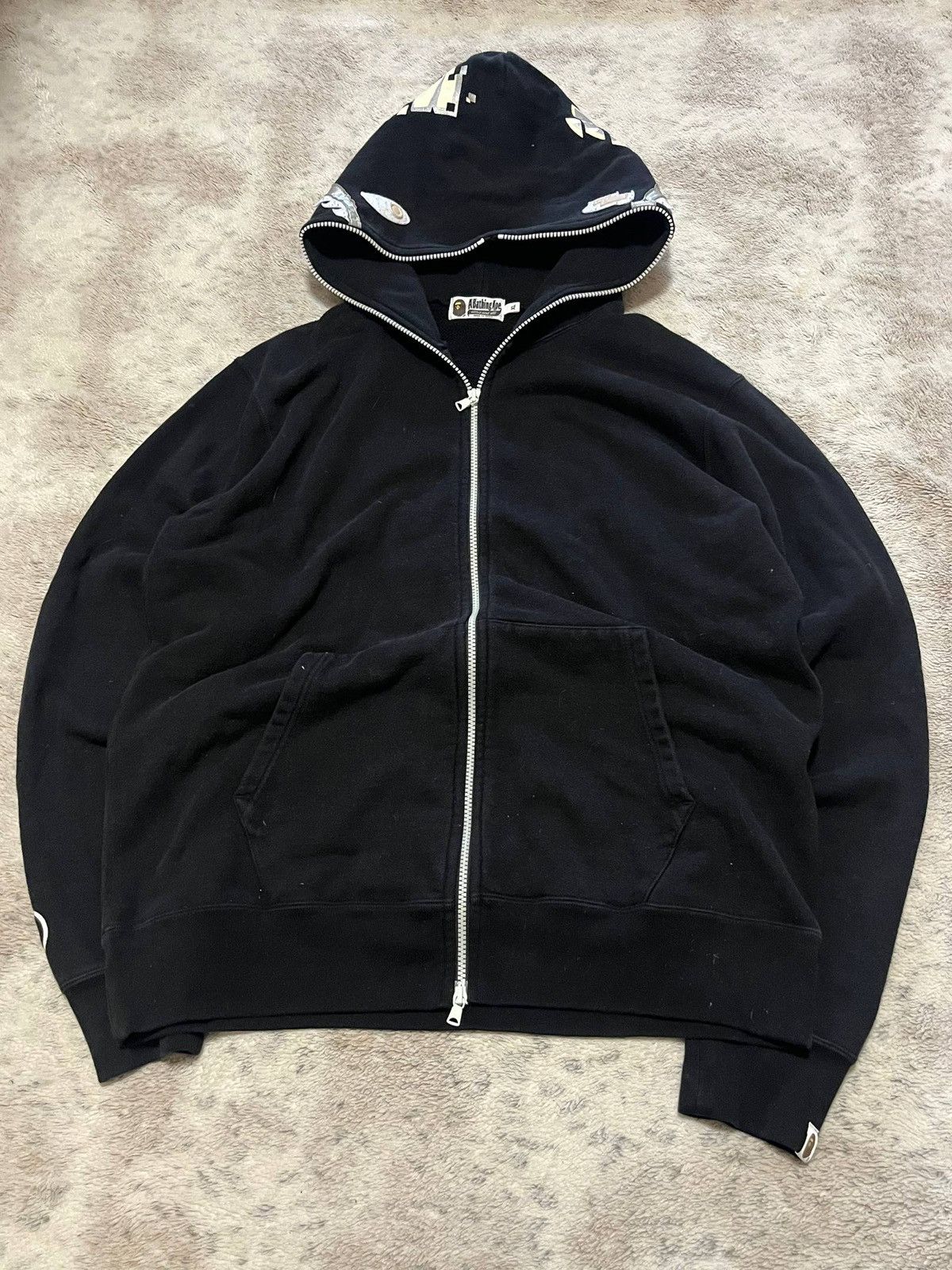 Bape Bape Digital Shark Full Zip Hoodie Size US XL / EU 56 / 4 - 2 Thumbnail