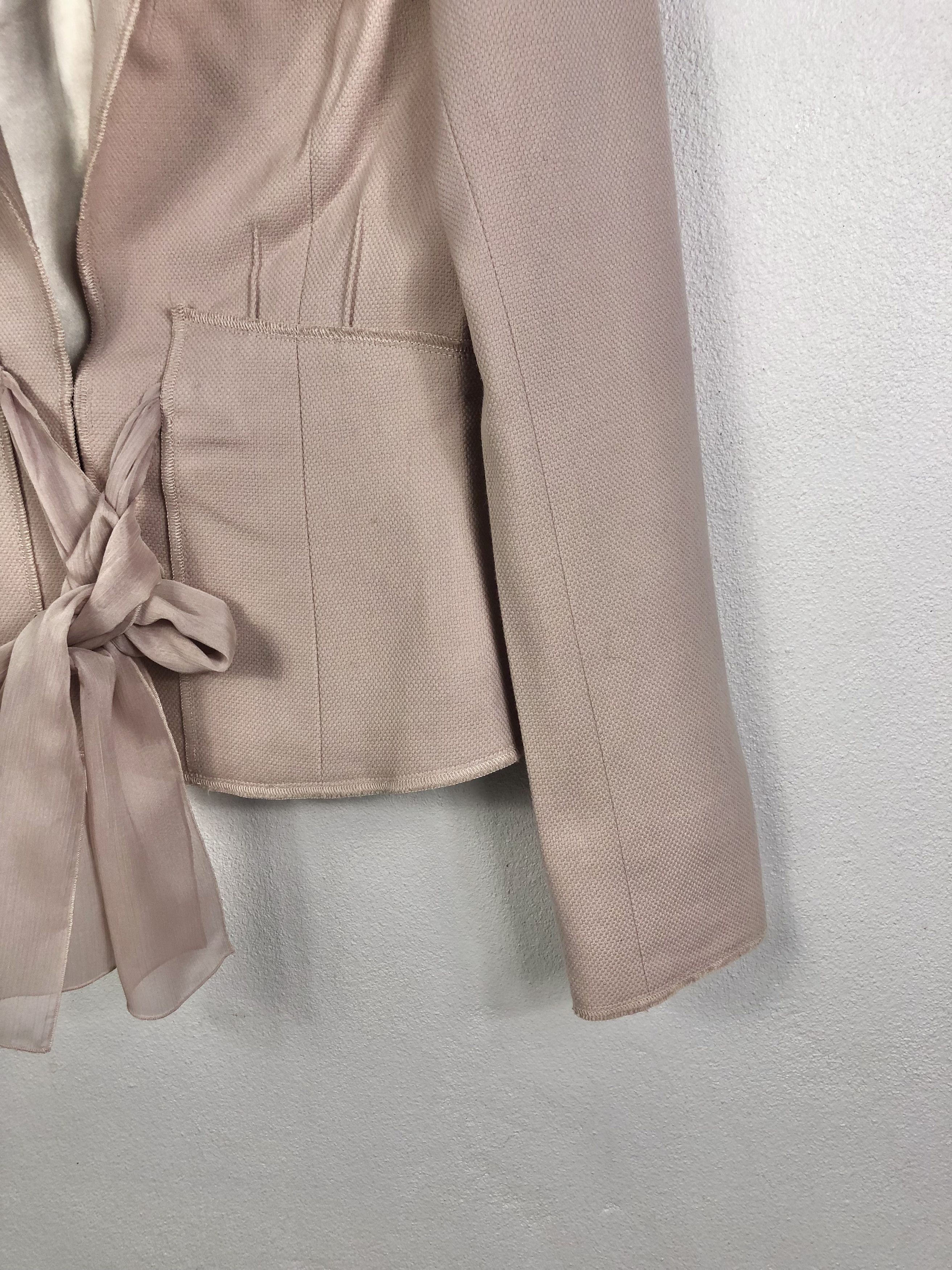 Sonia Rykiel Rare Vintage Sonia Rykiel Waist Tie Soft Pink Colour Jacket Size XS / US 0-2 / IT 36-38 - 5 Thumbnail