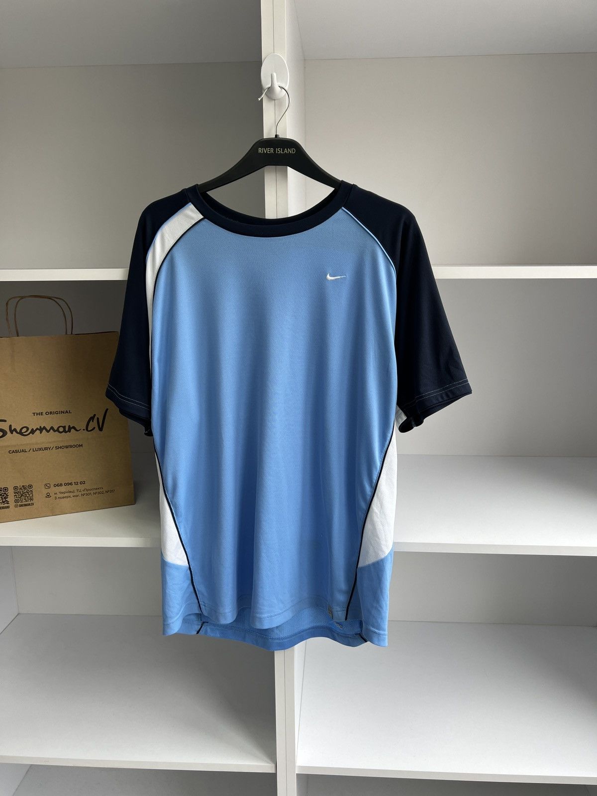 Nike × Vintage Vintage Nike Dri-Fit Tennis Jersey Size US L / EU 52-54 / 3 - 4 Thumbnail