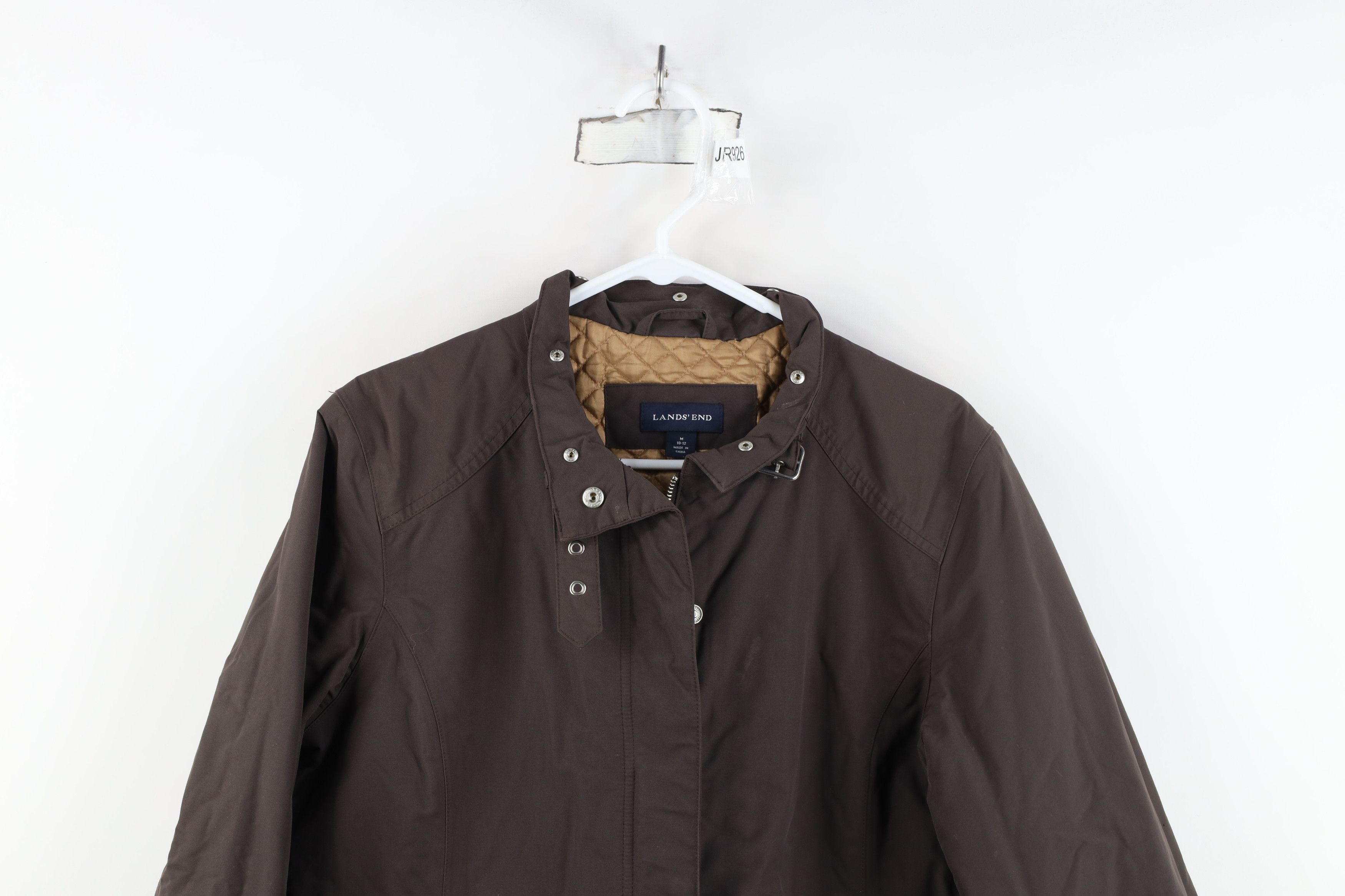 Lands' End Vintage Lands End Quilted Buckle Collar Jacket Brown Size M / US 6-8 / IT 42-44 - 2 Thumbnail