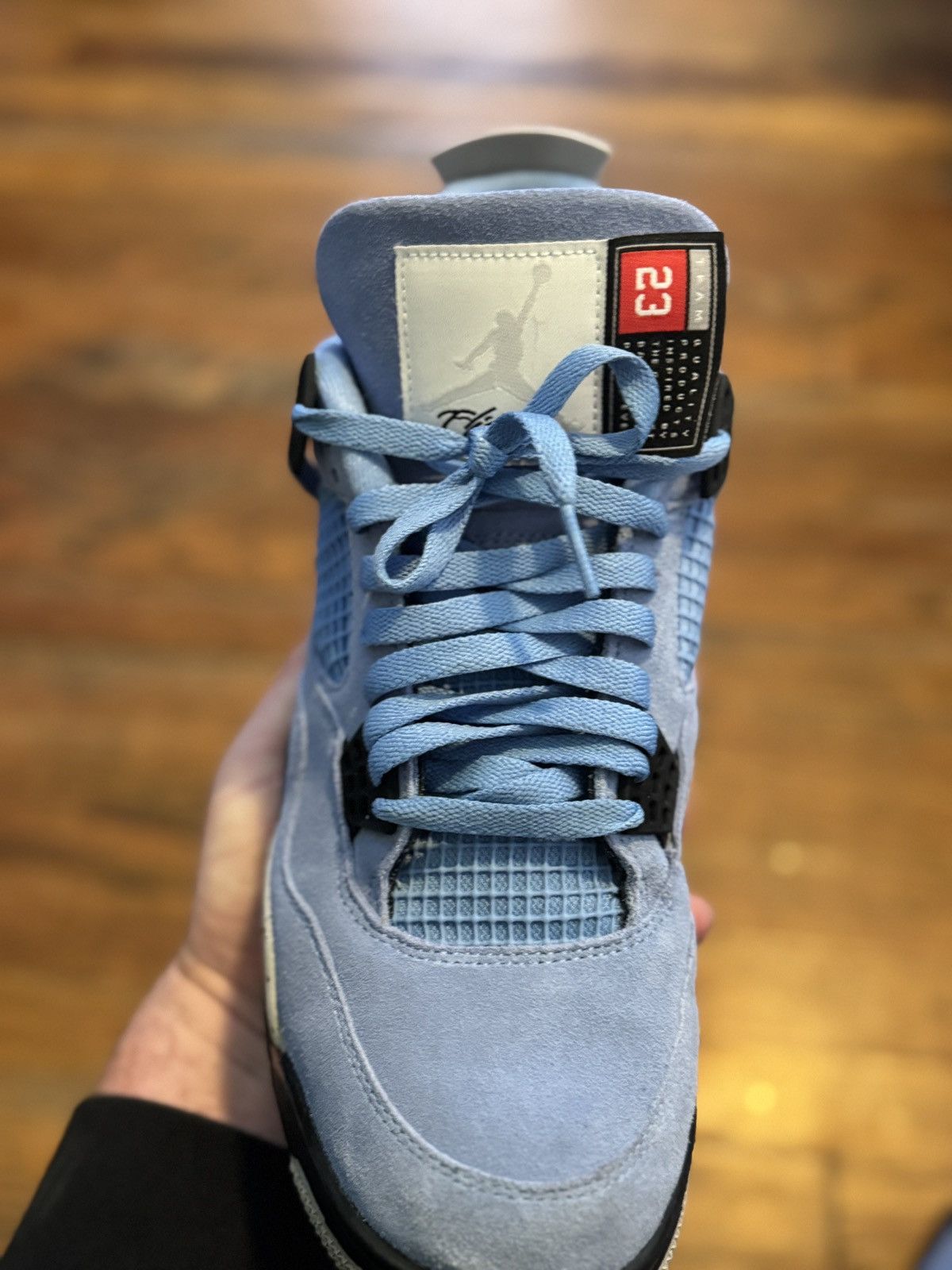 Jordan Brand × Nike JORDAN 4 RETRO UNIVERSITY UNC BLUES Size US 11.5 / EU 44-45 - 14 Thumbnail