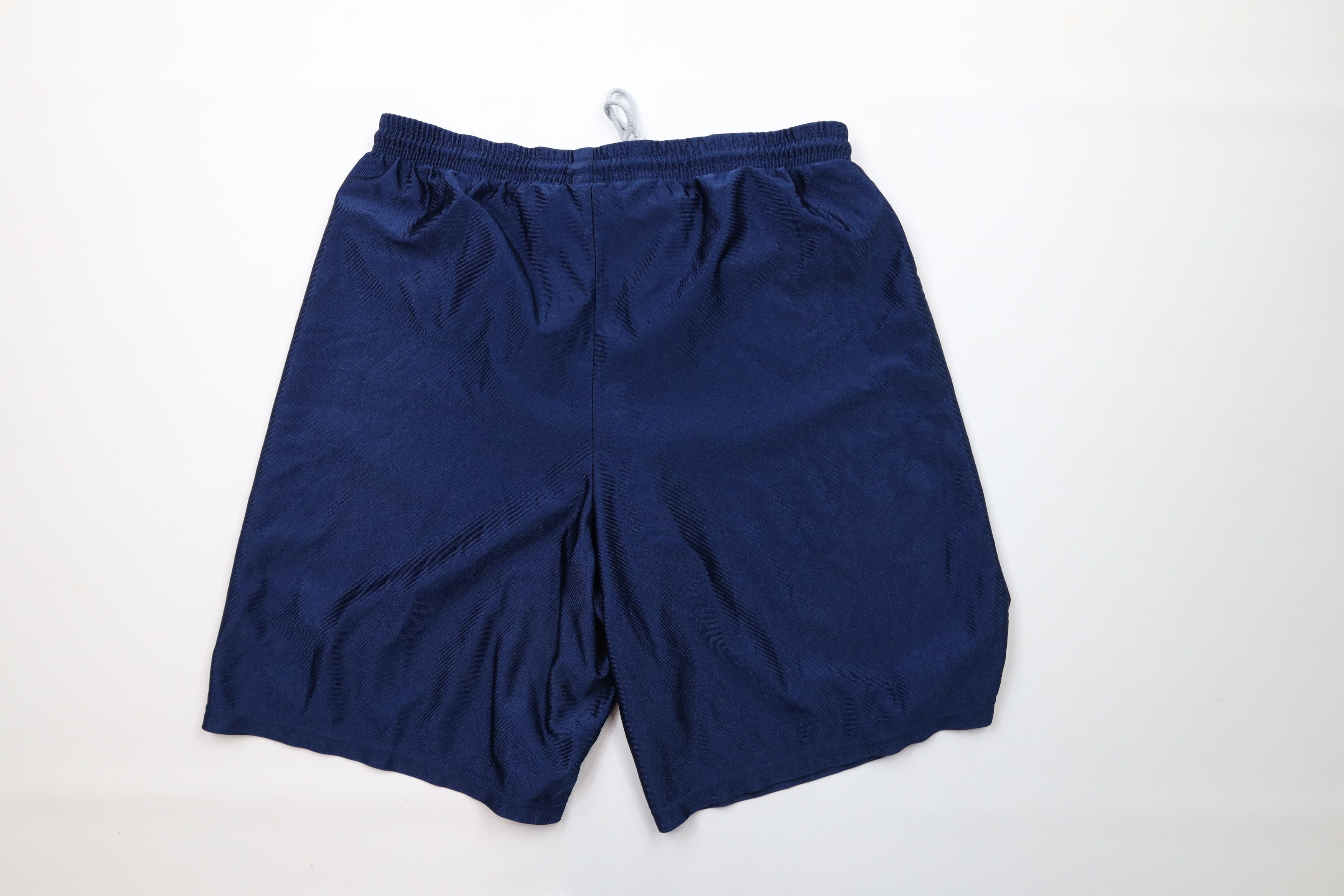 Nike × Vintage Vintage 90s Nike Travis Scott Mini Swoosh Shorts Blue USA Size US 34 / EU 50 - 10 Thumbnail