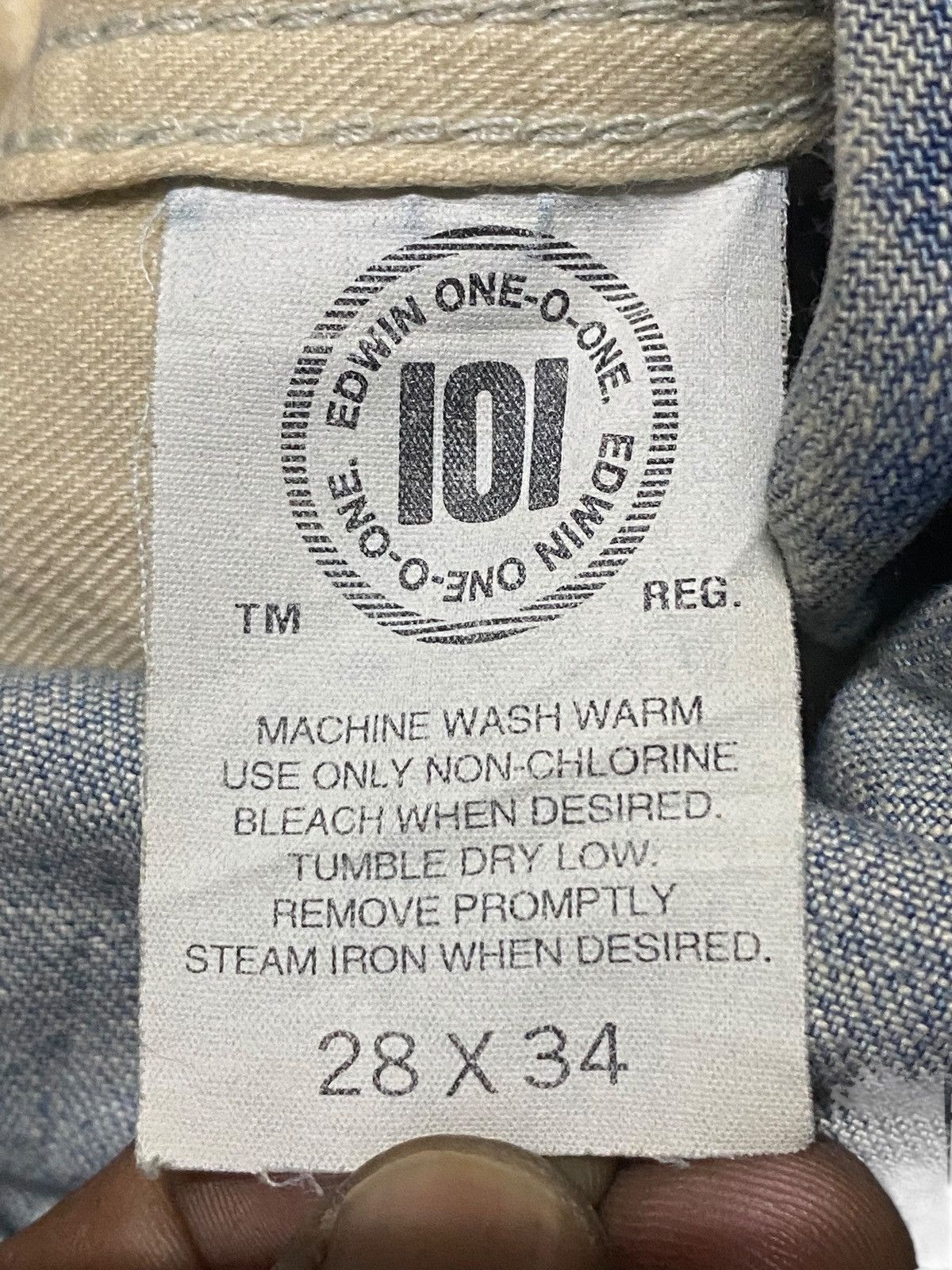 Edwin Vintage 60s Edwin One O One Rusty Wide Leg Work Wear Overall Size US 32 / EU 48 - 19 Thumbnail