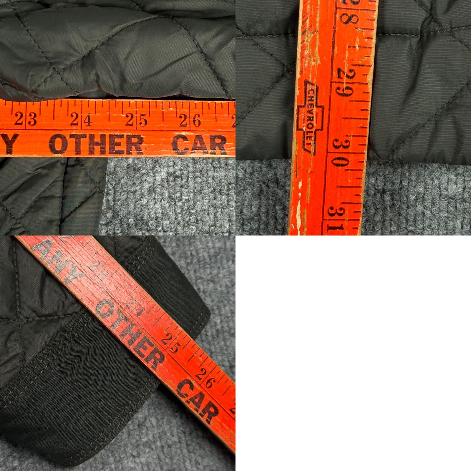 Vintage Mens Quilted Jacket XL Gray Reinforced Elbow Patch Utility Coat Cassius USA Button Zip Long Sleeve Casual Workwear Size US XL / EU 56 / 4 - 9 Thumbnail