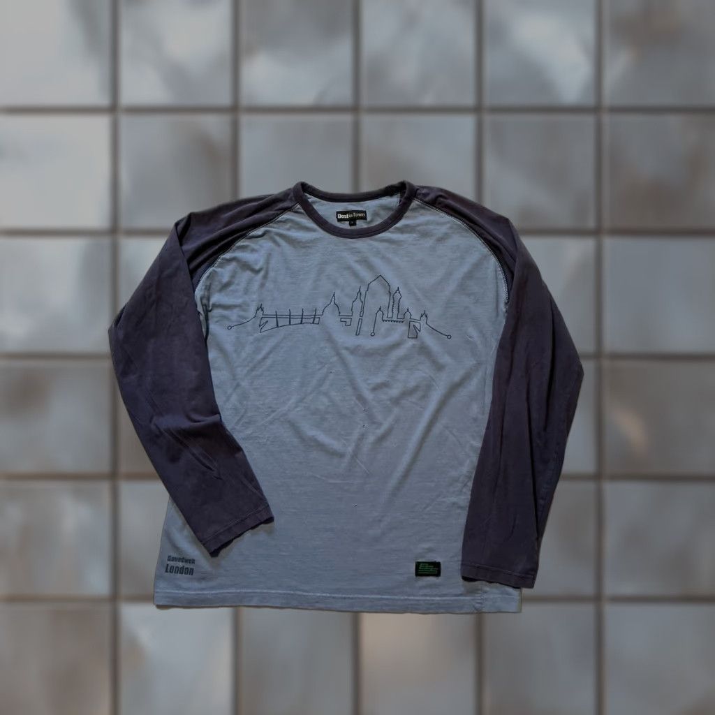 Vintage VINTAGE Best In Town BSS Soundweb London Audio Blue L/S Graphic T-Shirt Sz.L Mens Size US L / EU 52-54 / 3 - 1 Thumbnail