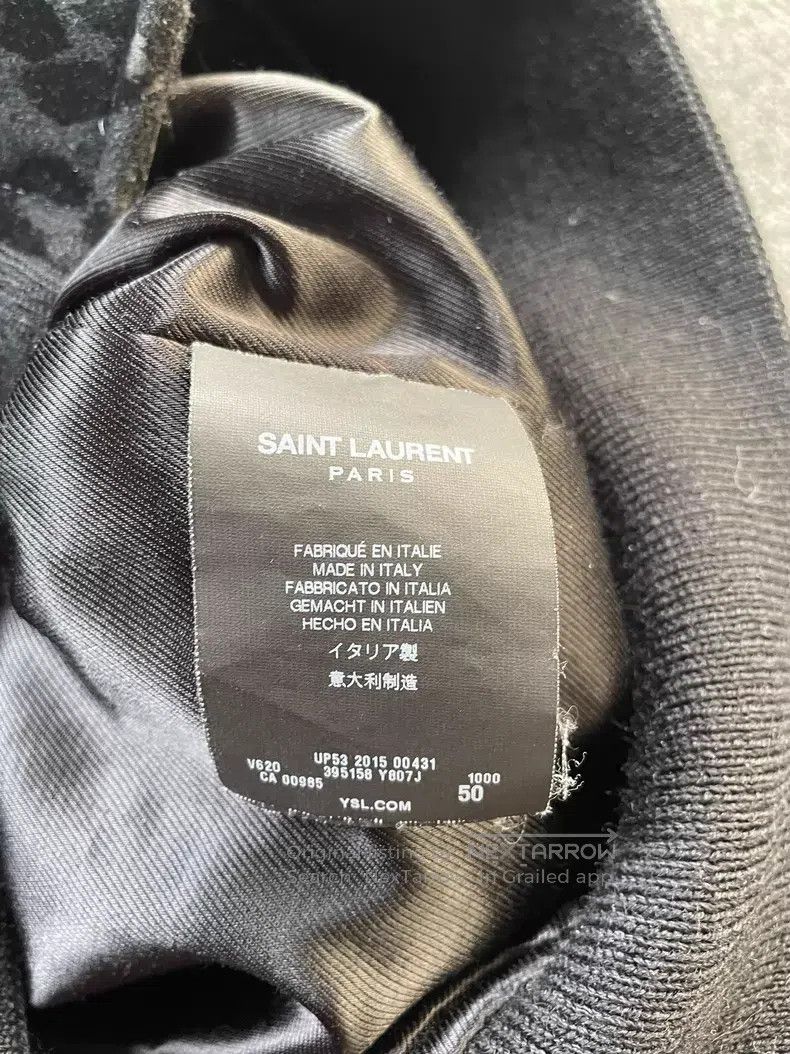 Saint Laurent Paris Saint Laurent Paris Wool and Leather Baseball Jacket i Size US M / EU 48-50 / 2 - 6 Thumbnail