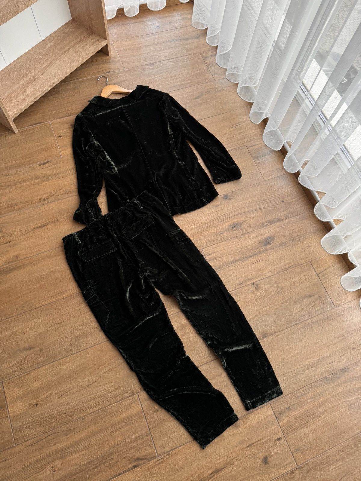 Luisa Cerano × Vintage Vintage Luisa Cerano Luxury Royal Green Velour Set Suit Size M / US 6-8 / IT 42-44 - 15 Thumbnail