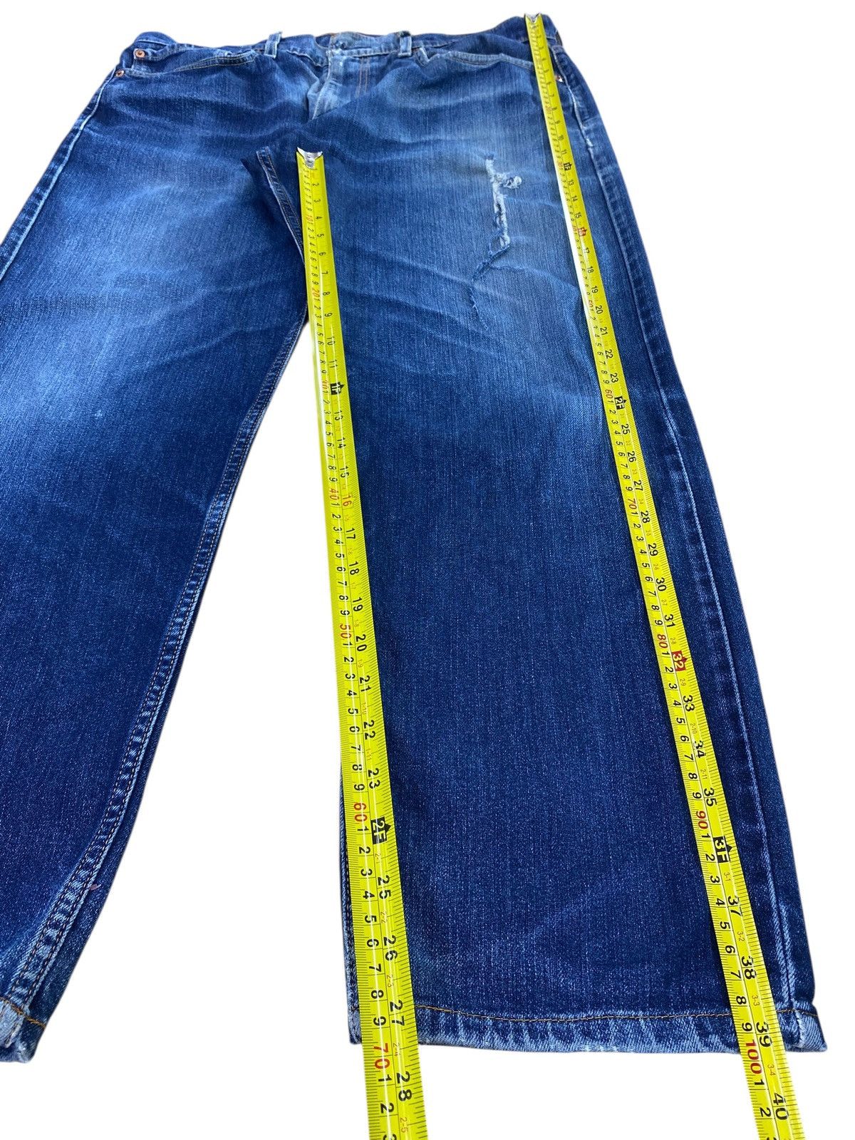 Levi's Levi’s Faded Blue Wash Style Ripped Jeans Size US 36 / EU 52 - 8 Thumbnail
