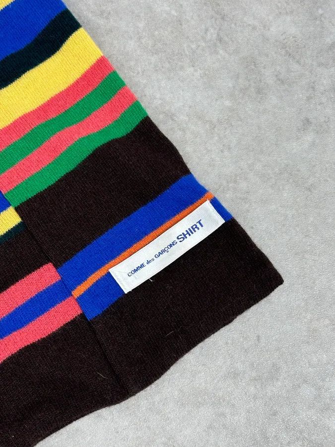 Comme des Garcons Comme des Garçons Shirt Multicolor Striped Scarf Size ONE SIZE - 3 Thumbnail