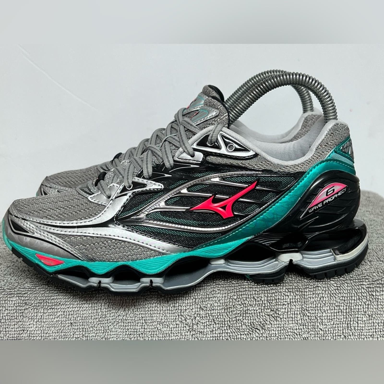 Mizuno verde agua com sales rosa