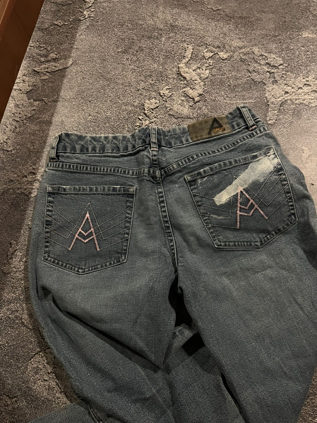 Japanese Brand RARE Flared Light Y2K Jeans / Swag Archive Style 90s Size US 30 / EU 46 - 5 Thumbnail