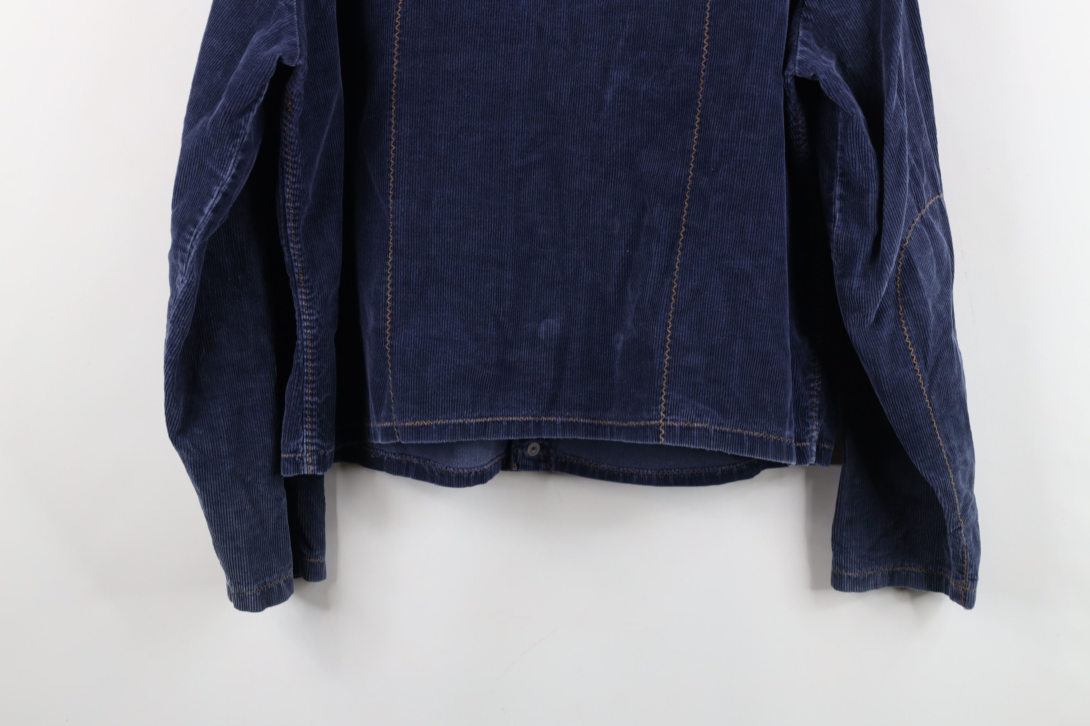 Vintage Vintage 60s 70s Streetwear Corduroy Trucker Jacket Blue USA Size M / US 6-8 / IT 42-44 - 14 Thumbnail