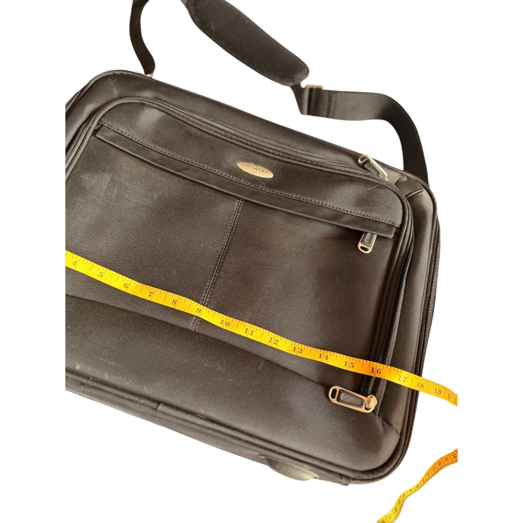 Samsonite Samsonite BlackLaptop Briefcase With Adjustable Shoulder Str Size ONE SIZE - 3 Thumbnail
