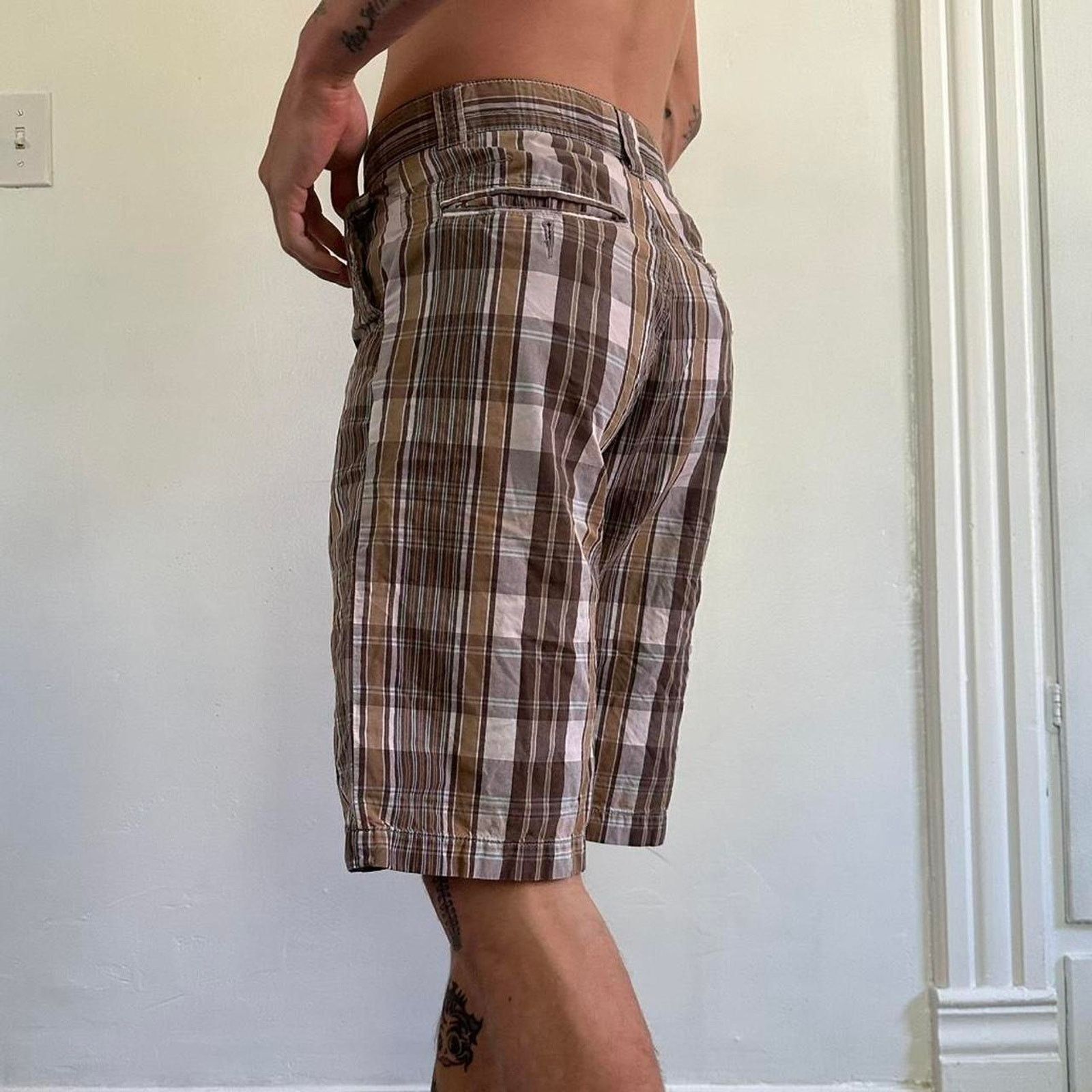 Old Navy × Vintage Vintage Y2K 00s Old Navy Basic Preppy Plaid Skater Shorts Size US 28 / EU 44 - 8 Thumbnail