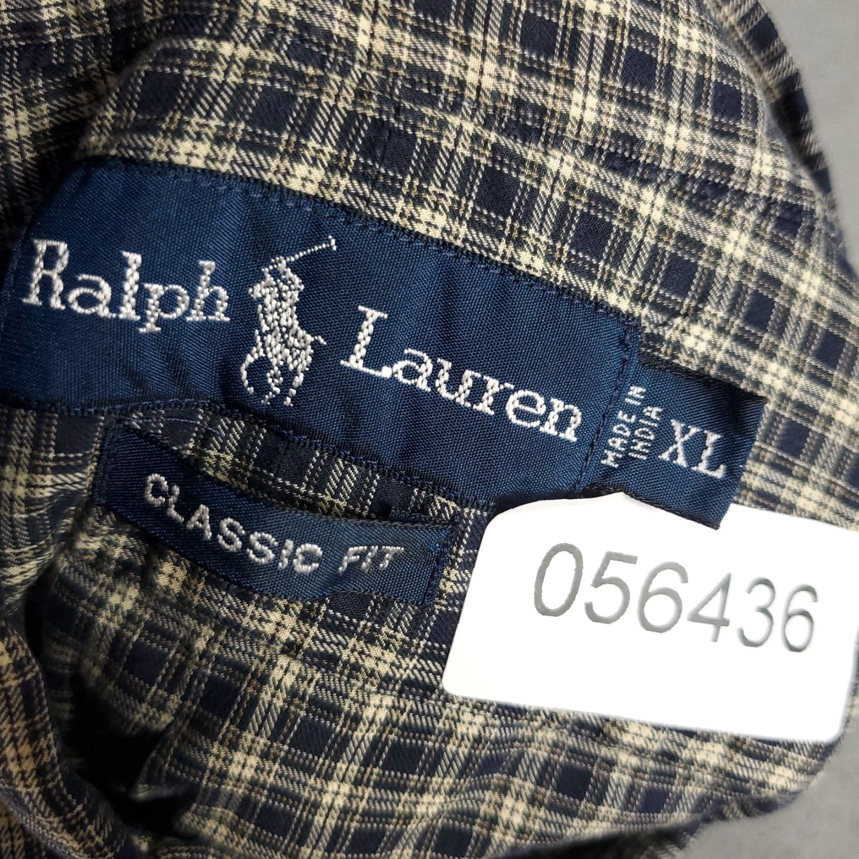 Ralph Lauren Ralph Lauren Shirt Mens XL Blue Beige Plaid Pony Casual Button Up Long Sleeve Size US XL / EU 56 / 4 - 8 Thumbnail