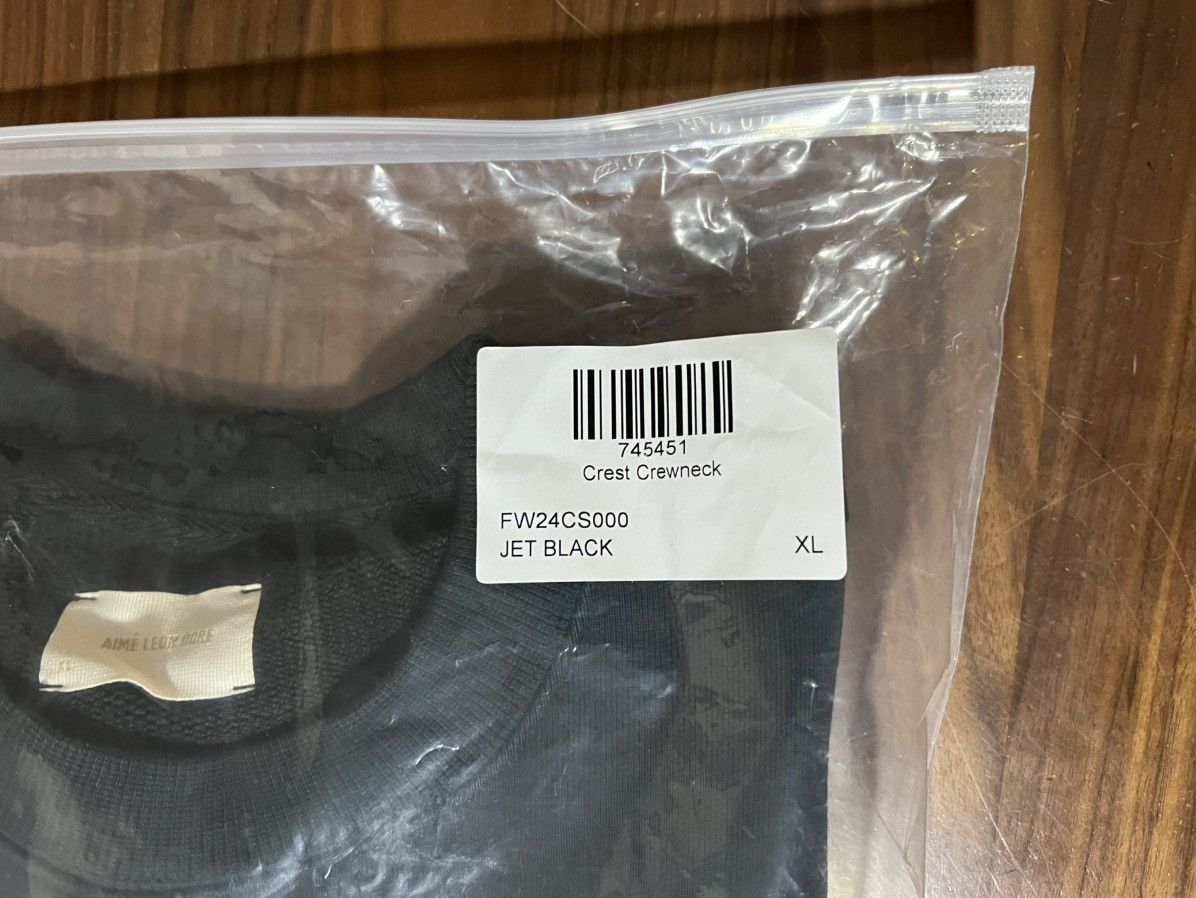 Aime Leon Dore Aime Leon Dore ALD Crest Crewneck Sweatshirt Jet Black Sz XL Size US XL / EU 56 / 4 - 8 Thumbnail