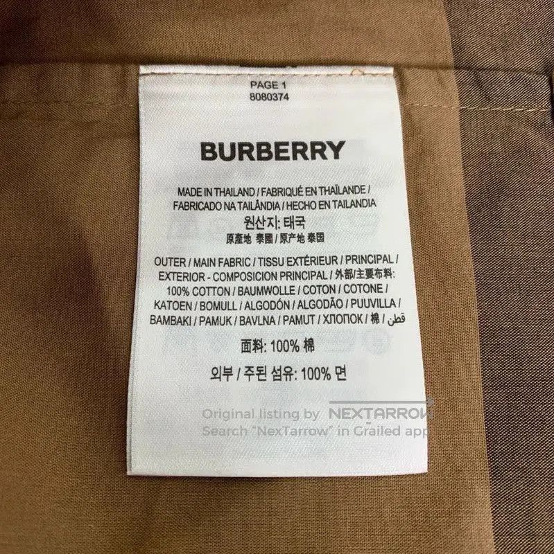 Burberry Burberry Color-Block Cotton Shirt for Women. Size L / US 10 / IT 46 - 6 Thumbnail