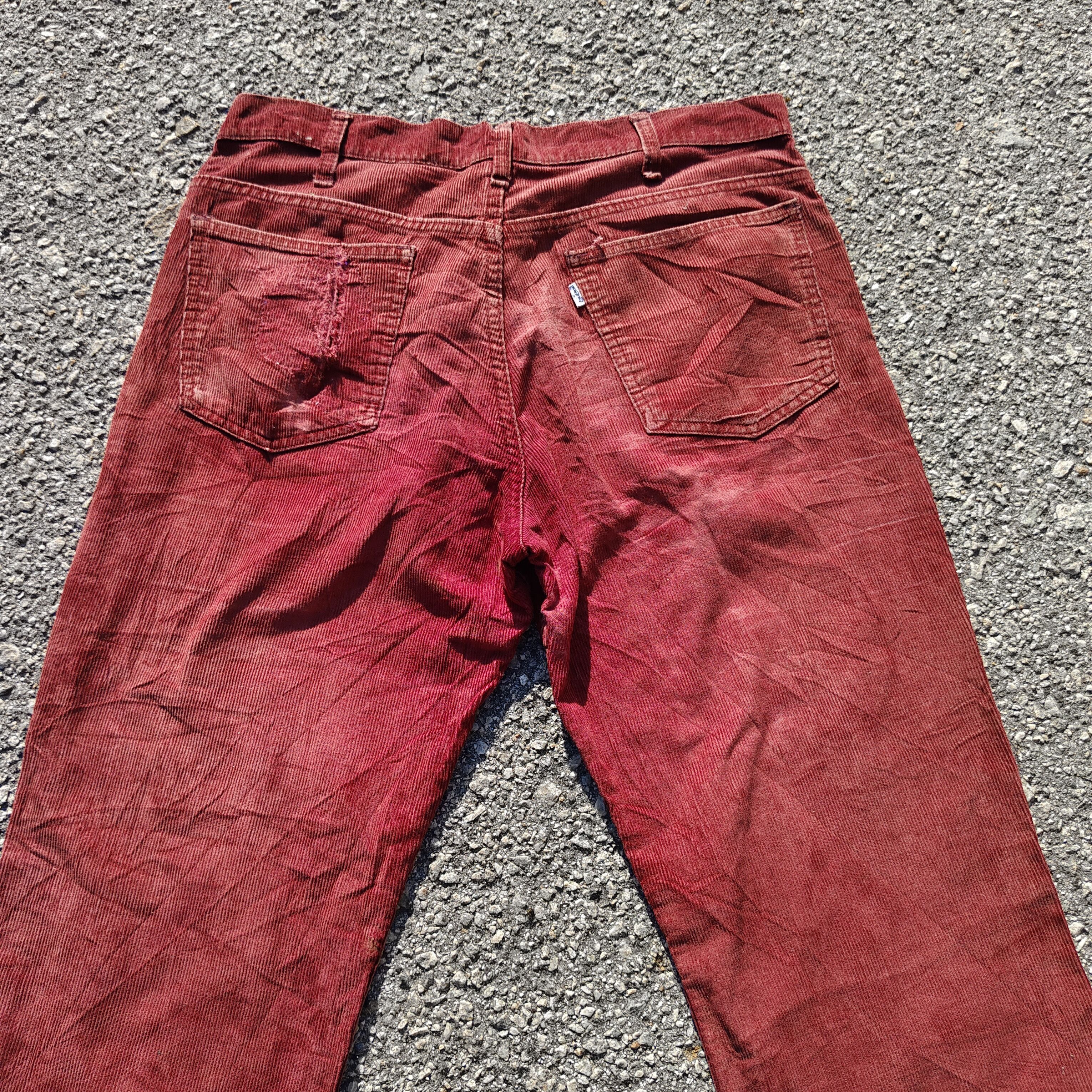 Levi's Rare Vintage 70s Levi's Big E Corduroy Flare Boot Cut Pant Size US 32 / EU 48 - 11 Thumbnail
