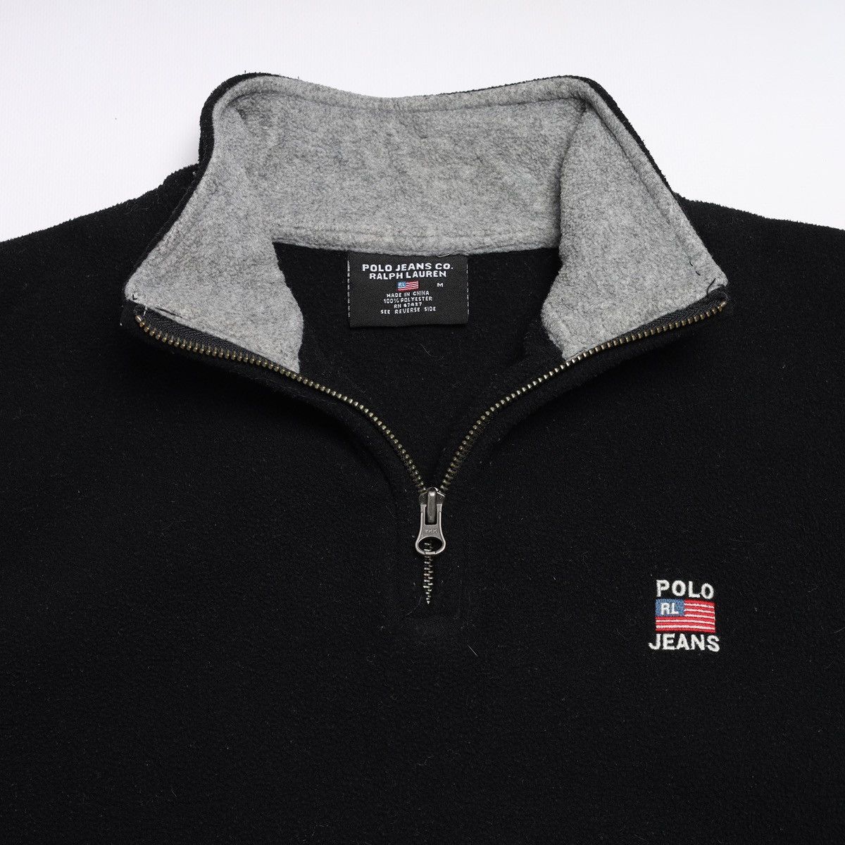 Ralph Lauren Polo Jeans Company Logo Fleece Zip Size US M / EU 48-50 / 2 - 4 Thumbnail