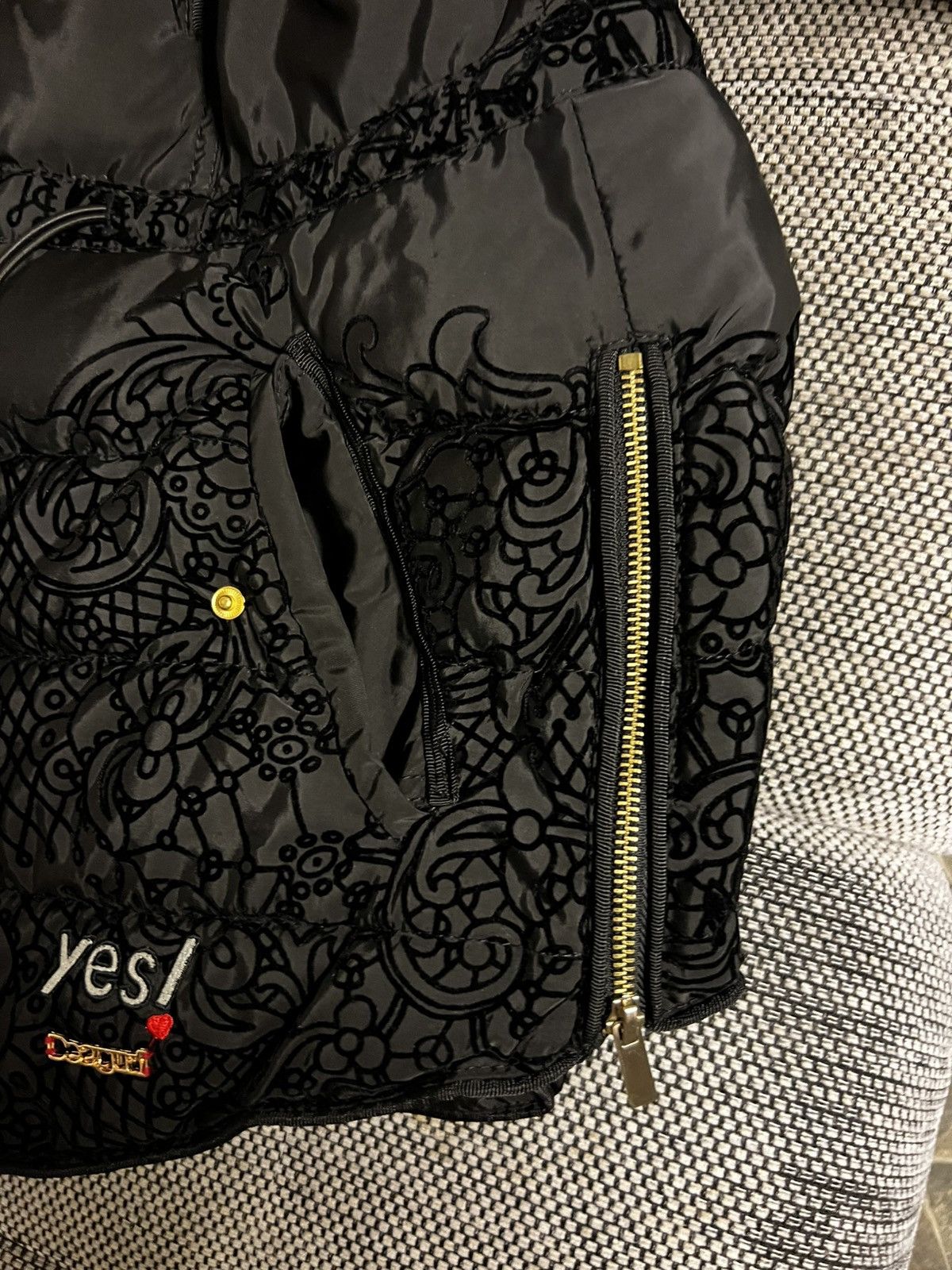 Designer × Desigual DESIGUAL Yes Padded Puffer Jacket Black Hooded Size S / US 4 / IT 40 - 3 Thumbnail