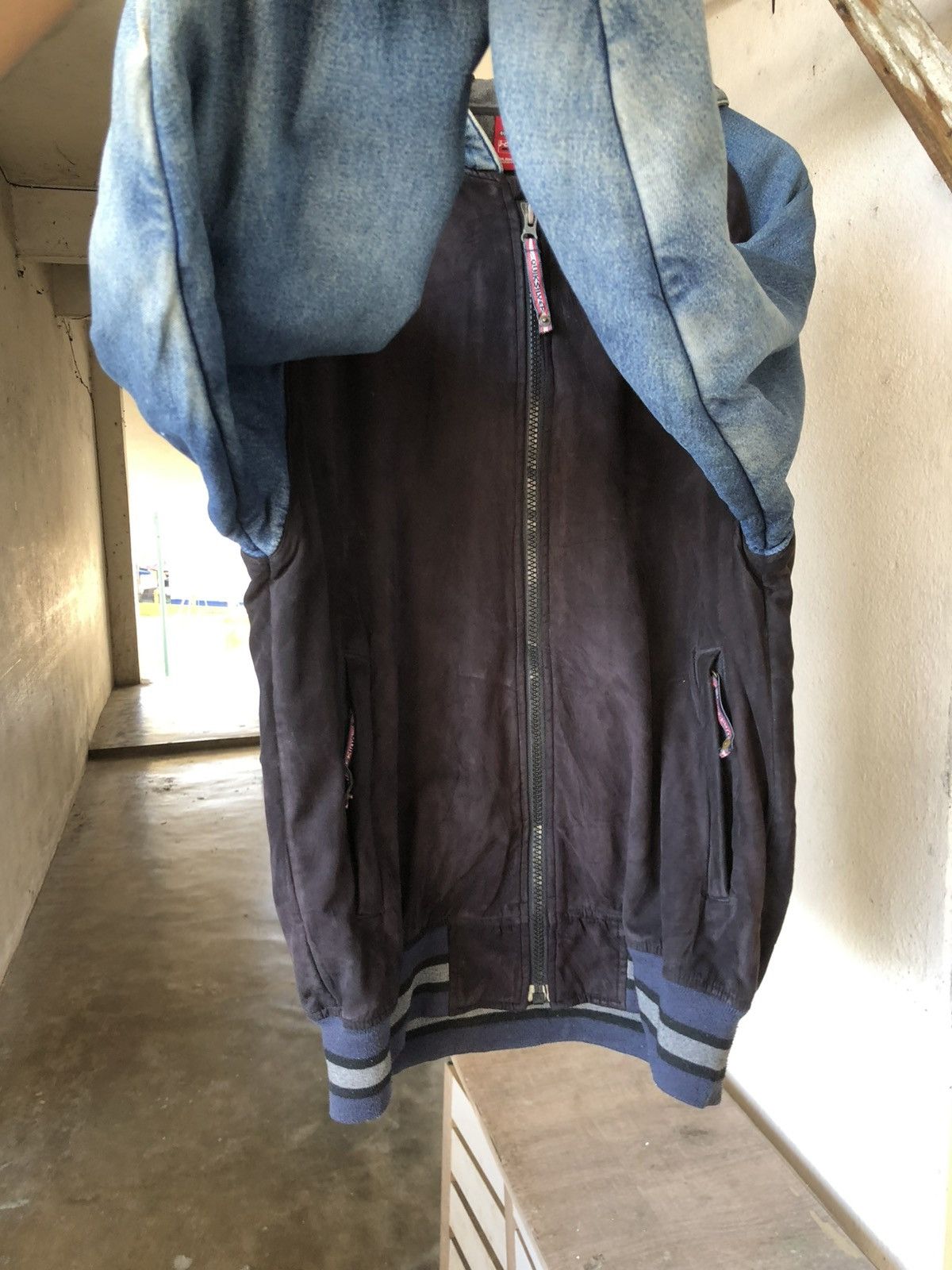 Quiksilver Vintage 90s Quiksilver 70 Denim Distressed Hoodie Jacket Size US XXL / EU 58 / 5 - 15 Thumbnail