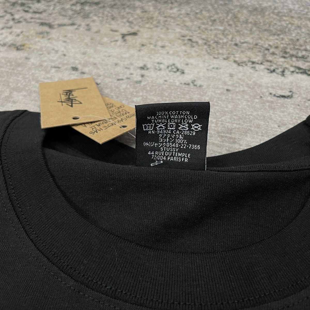 Stussy STUSSY PIG DYED TEE BLACK " DOLL " Size US M / EU 48-50 / 2 - 6 Thumbnail