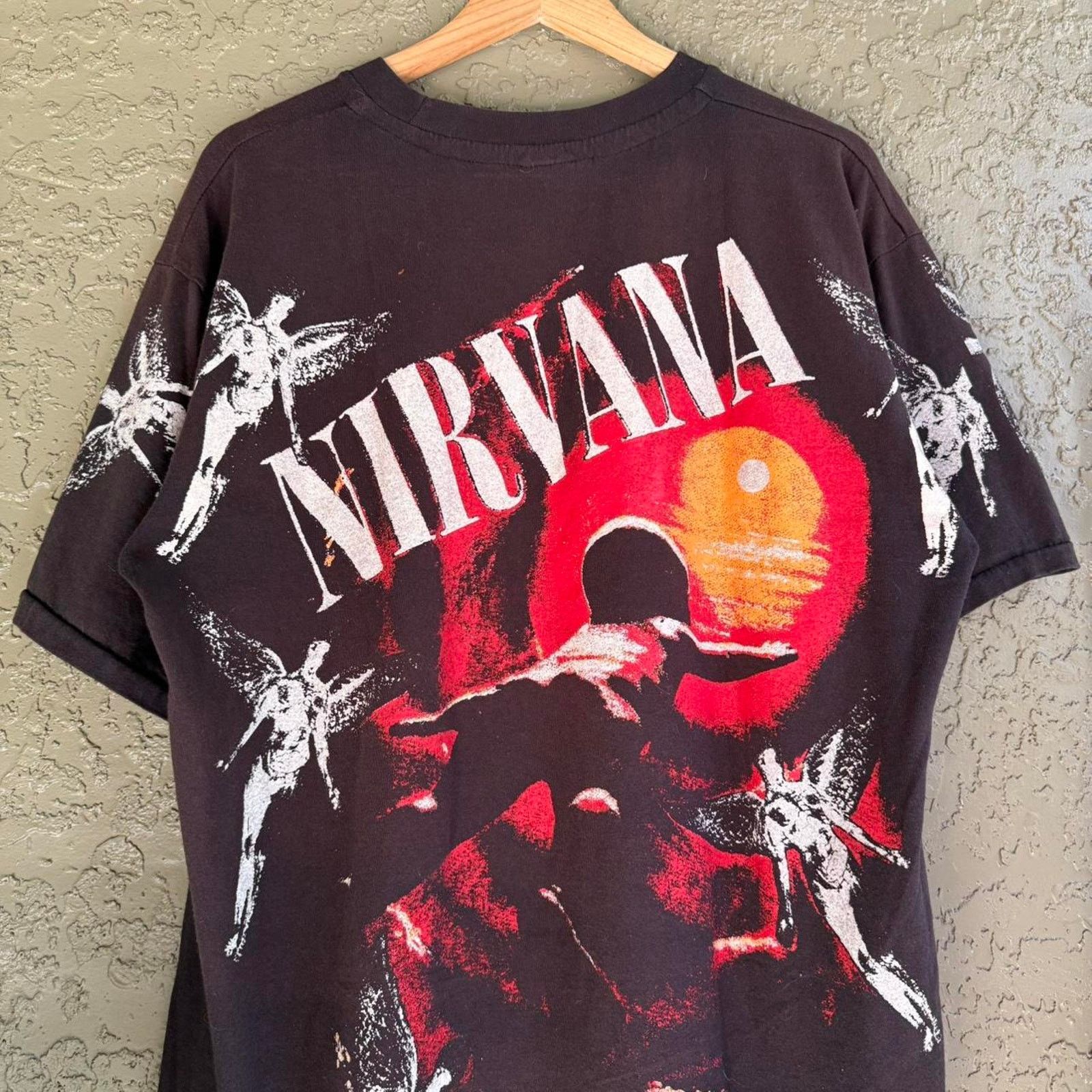 Other Vintage Nirvana In Utero Angel Rare AOP Men's XL Tee Music Size US XL / EU 56 / 4 - 8 Thumbnail